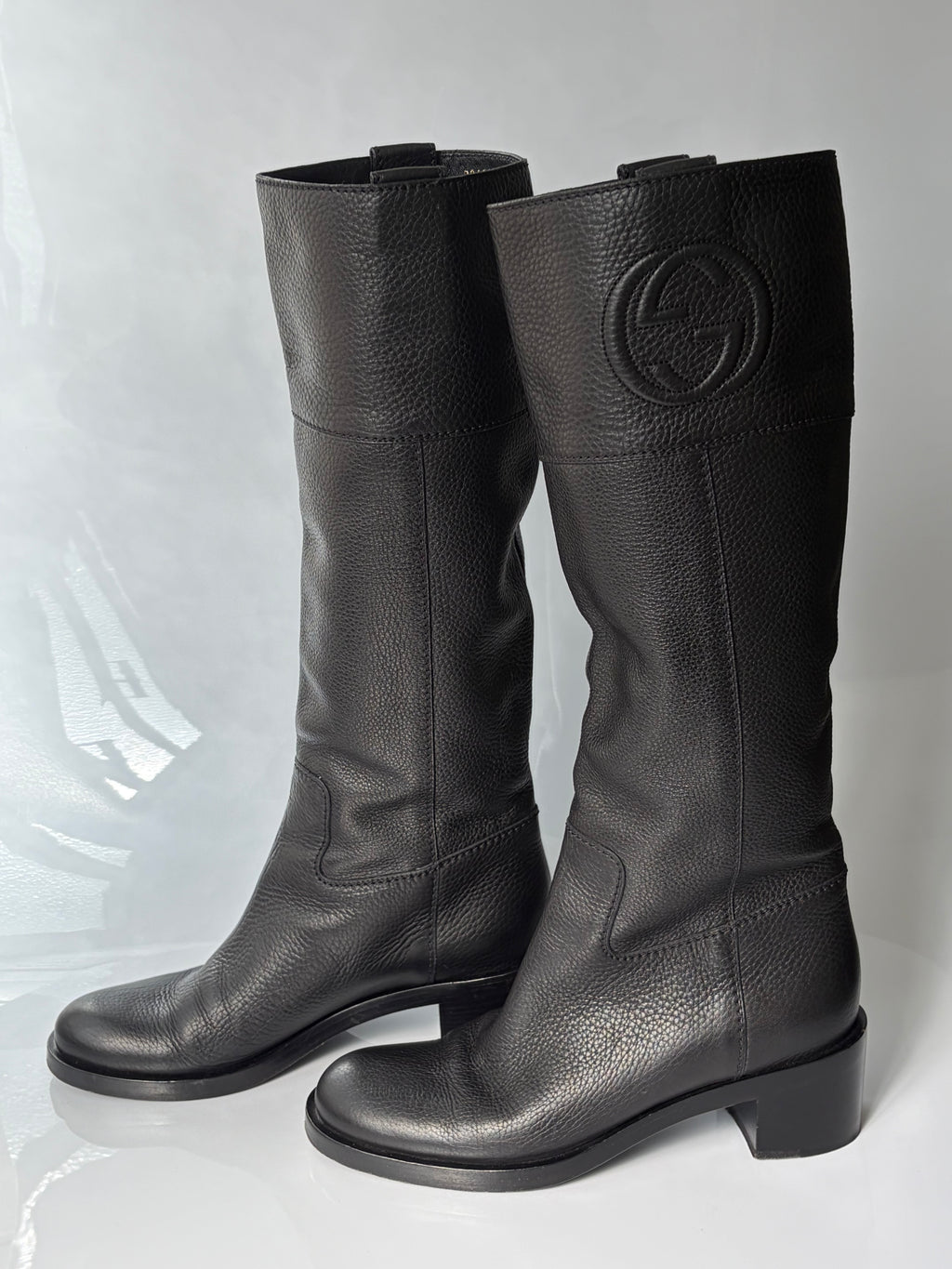 Gucci Soho Black Leather Boots