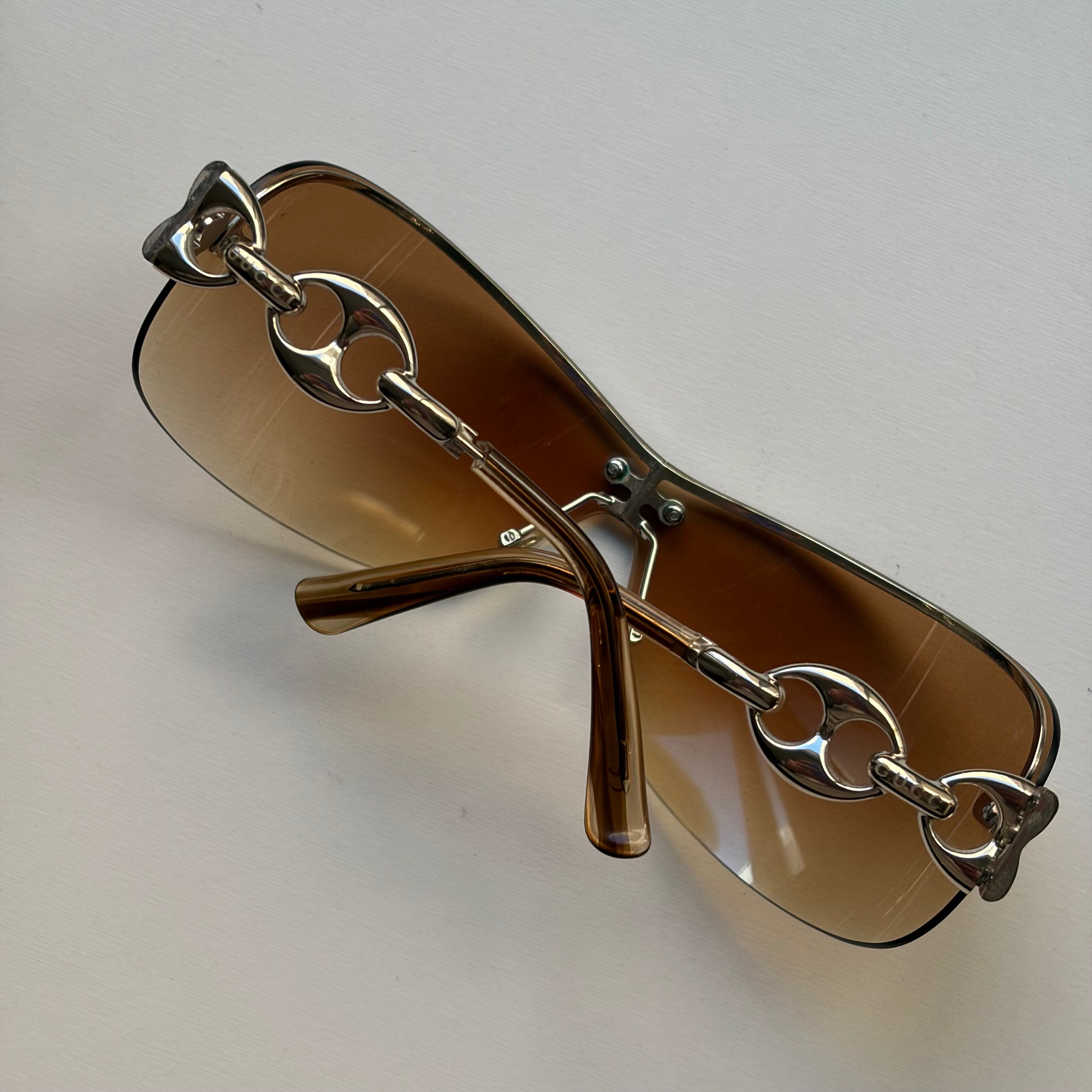 Gucci Chain Link Orange Sunglasses