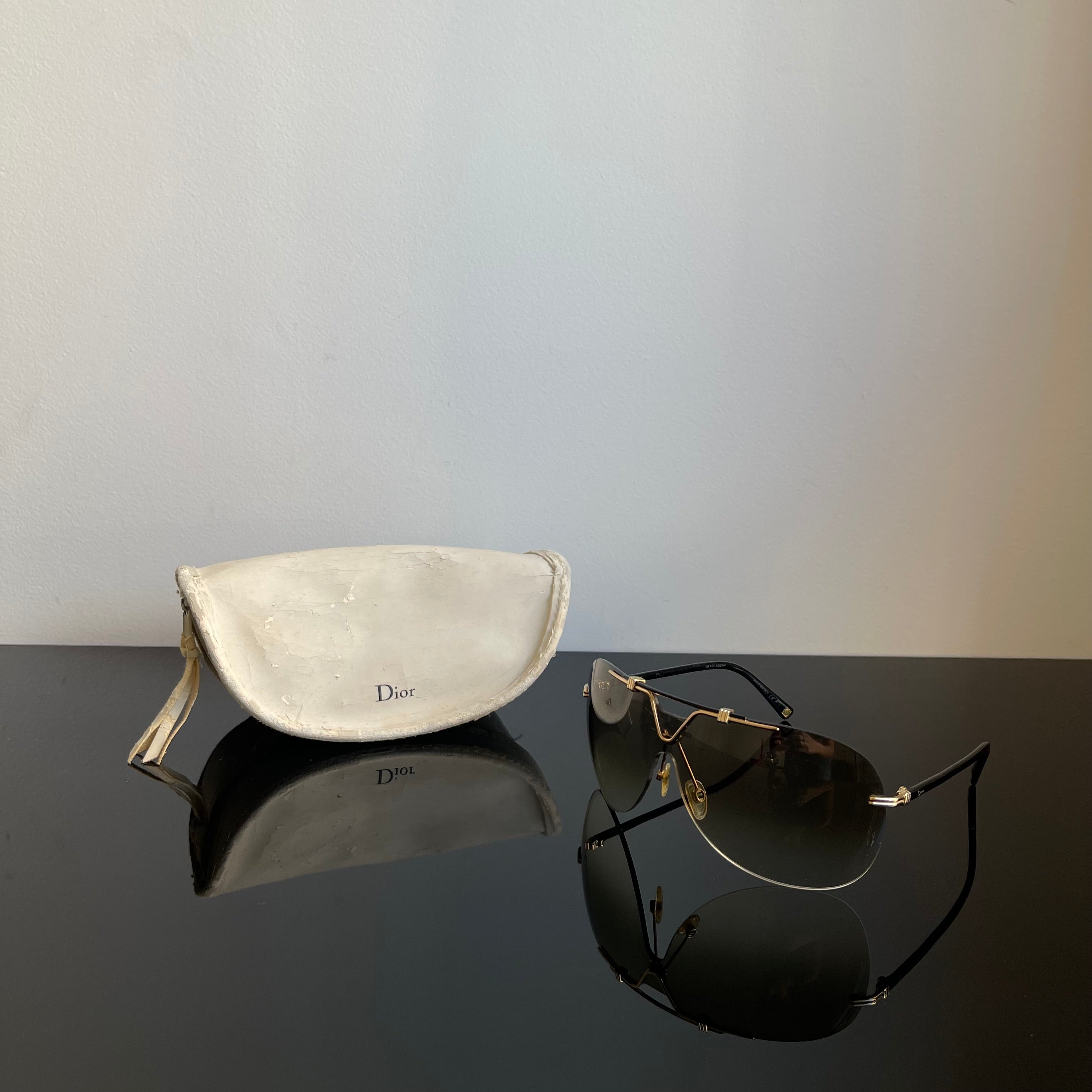 Christian Dior 90s Aviador Mask Sunglasses