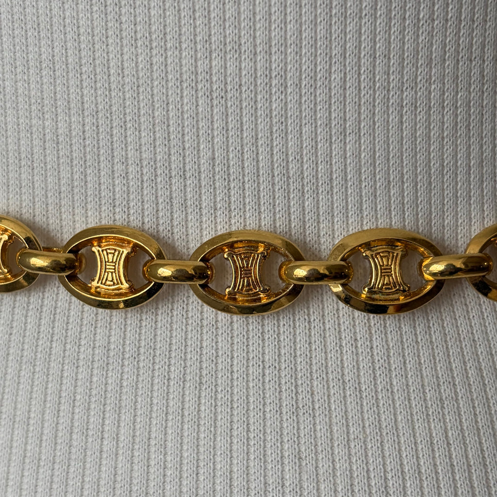 Celine 90s Chain Arch de Triomphe Belt