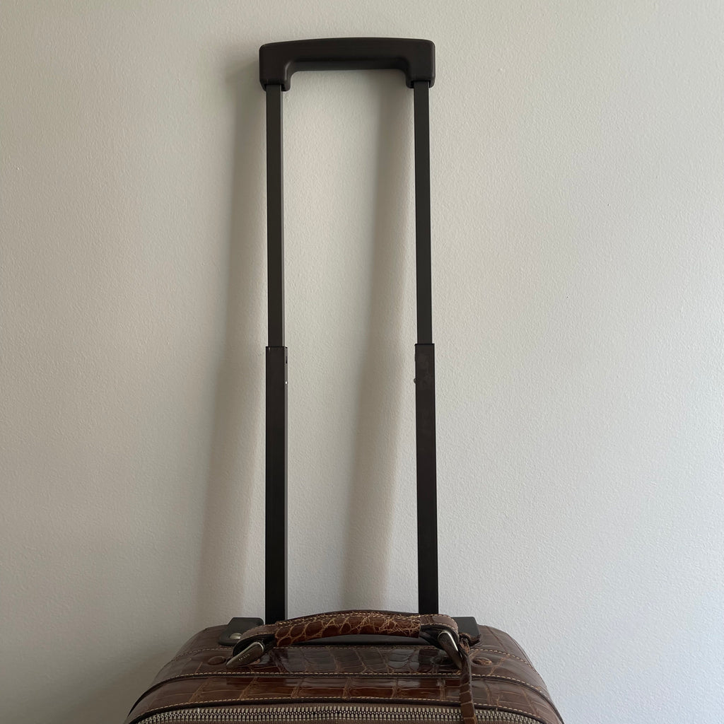Prada Crocodile Leather Trolley Travel Bag