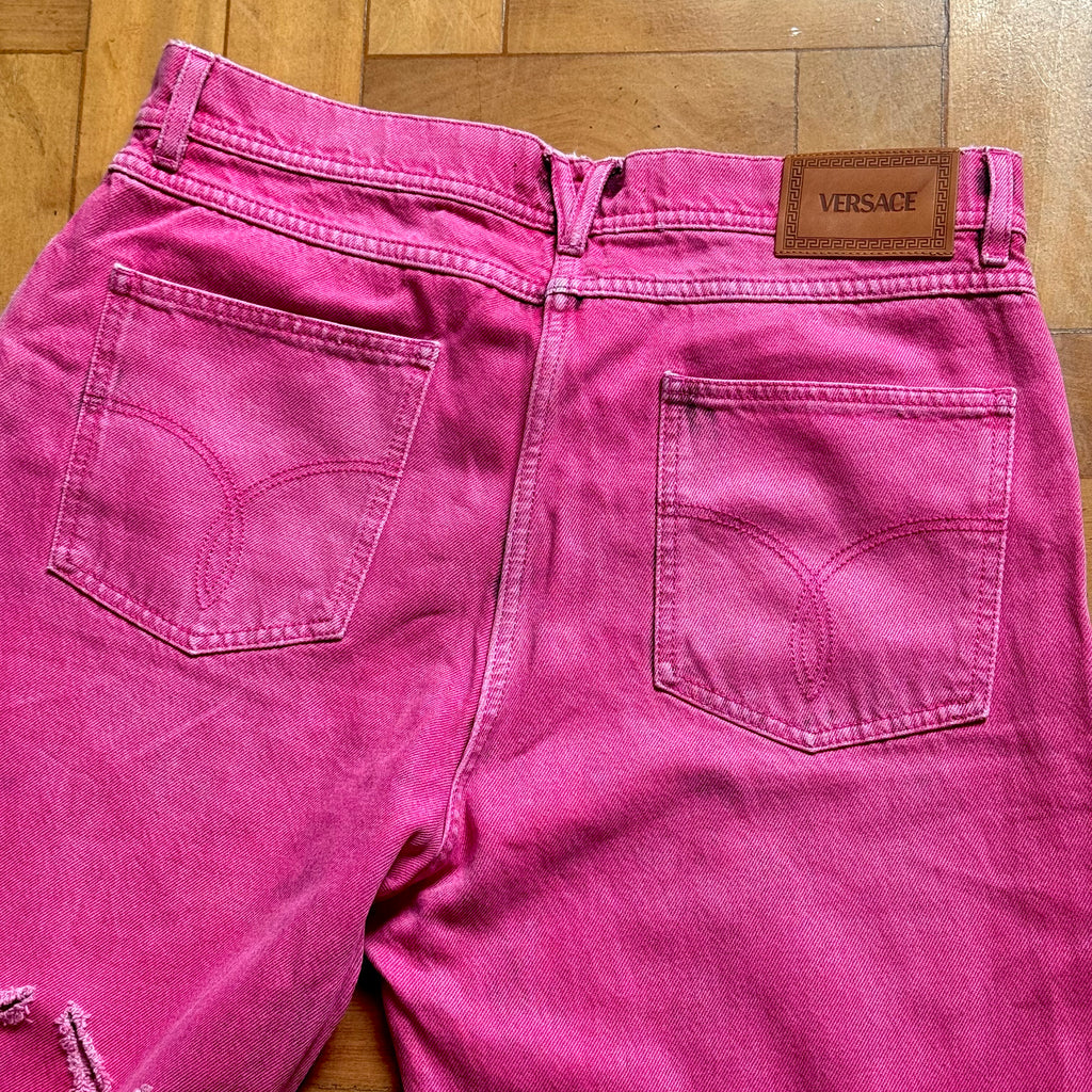 Versace S/S 2023 Cut Out Pink Pants