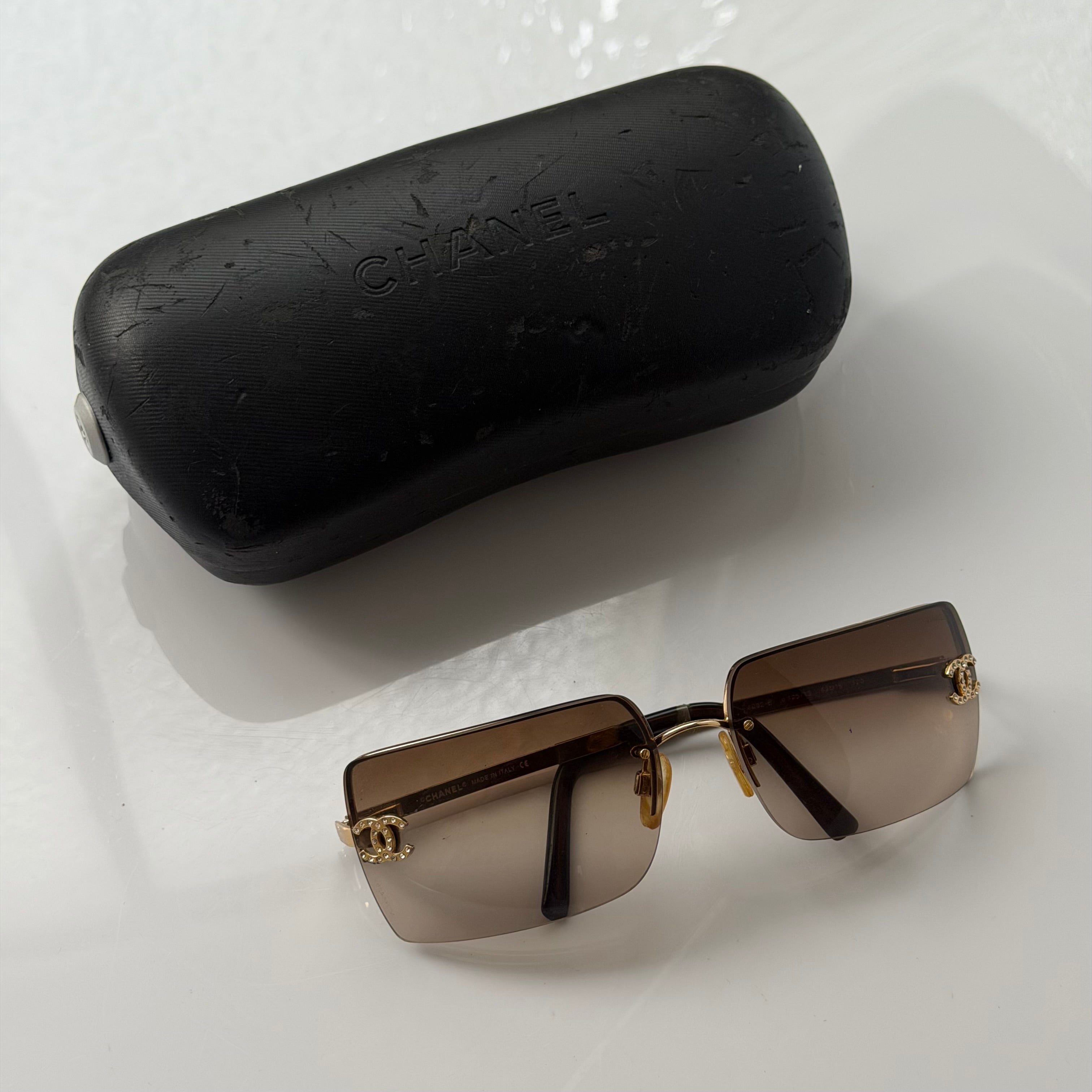 Chanel 4092-B Crystal Sunglasses