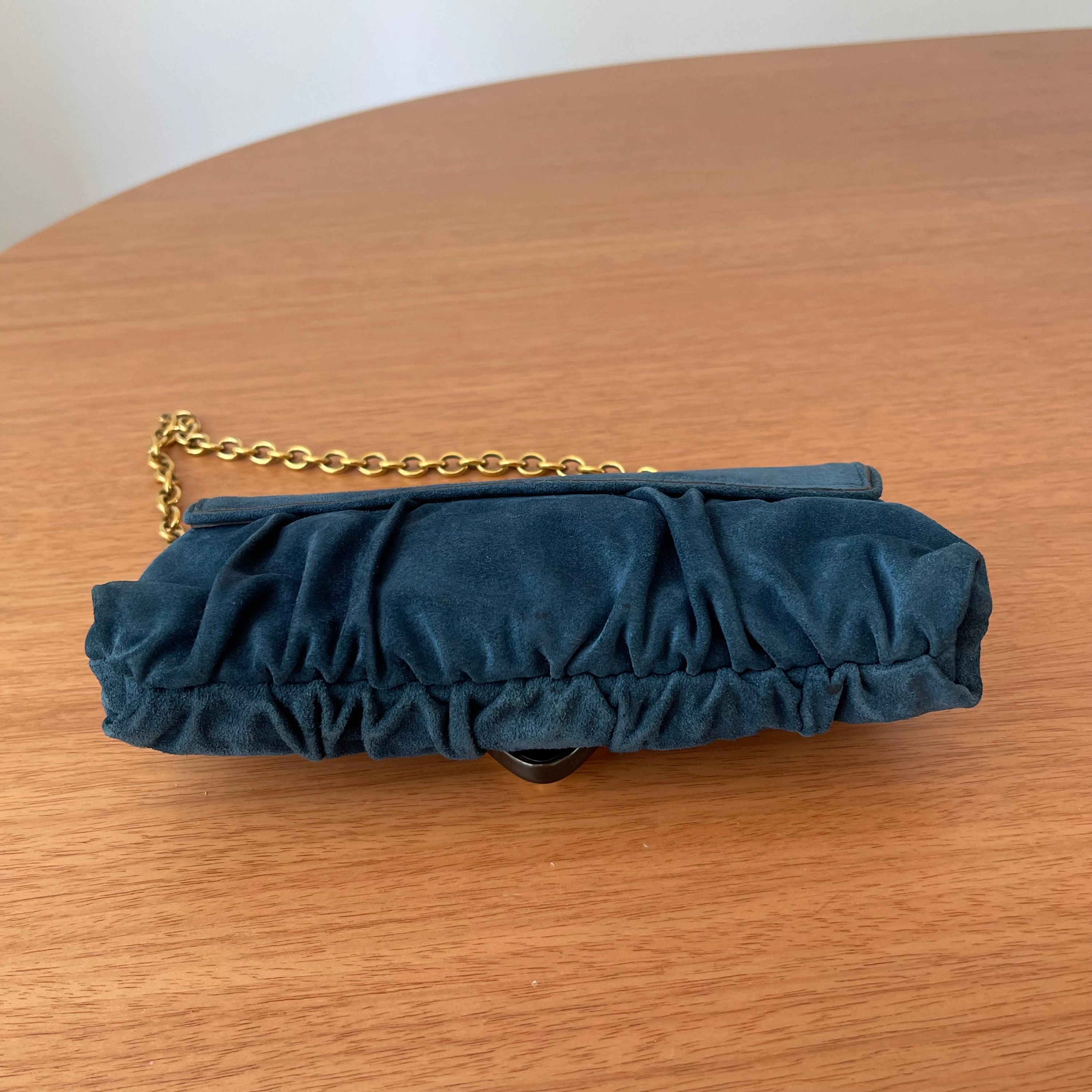 Gucci Suede Hysteria Babouska Shoulder Bag