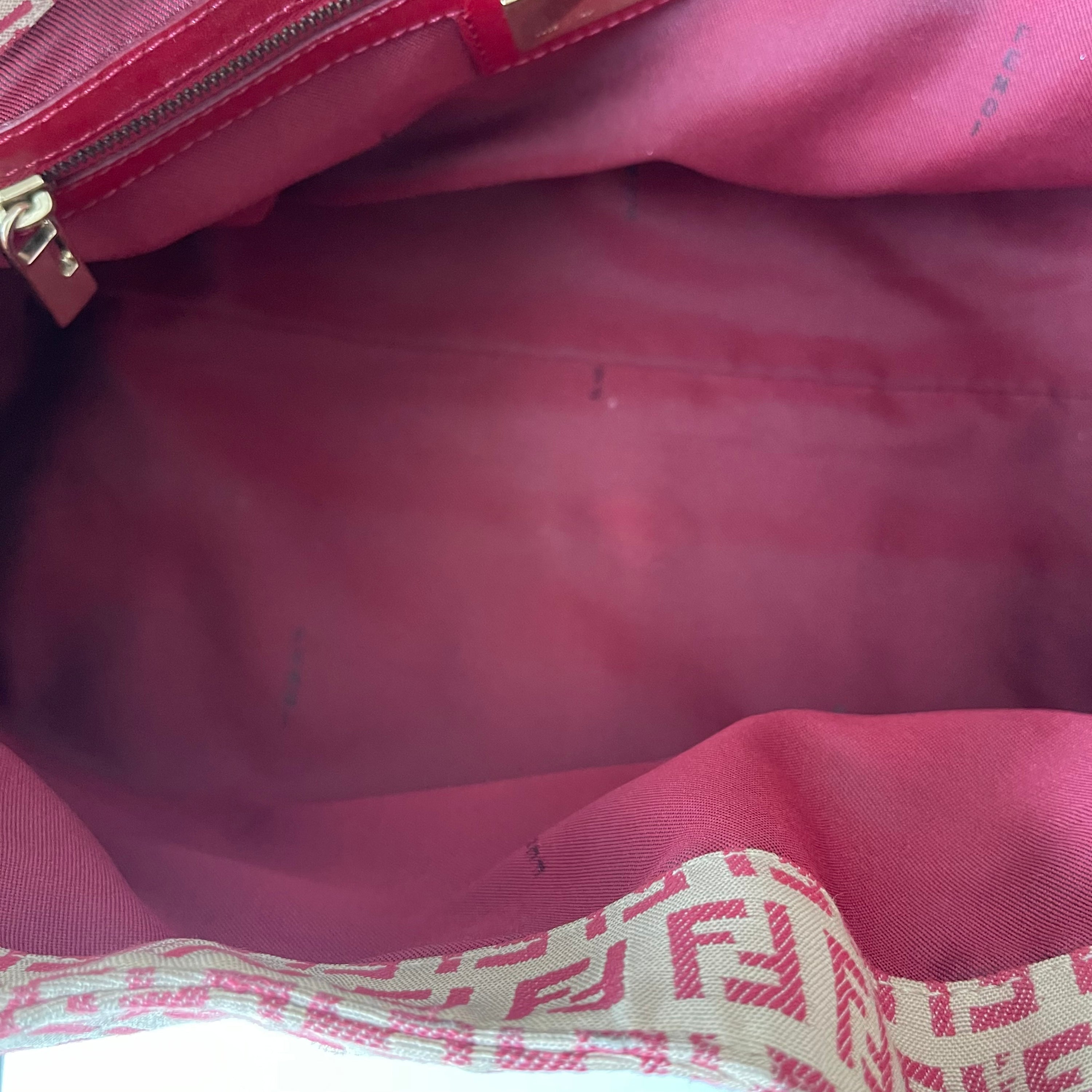 Fendi Red Monogram Shoulder Bag