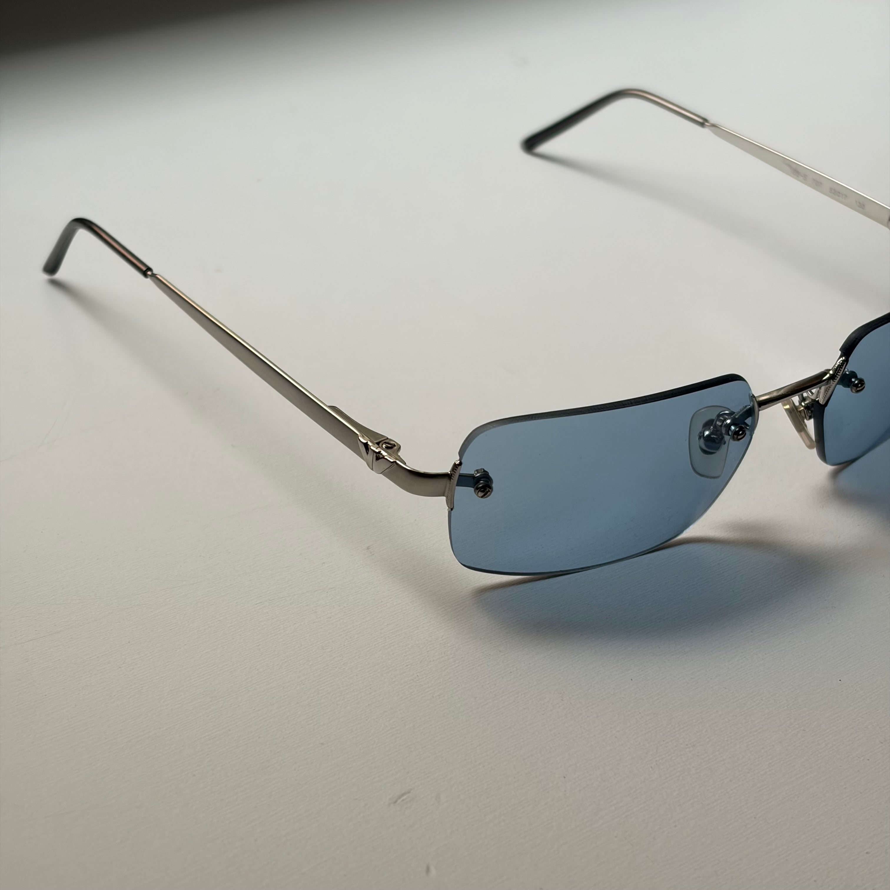 Vintage Armani Blue Squared Sunglasses