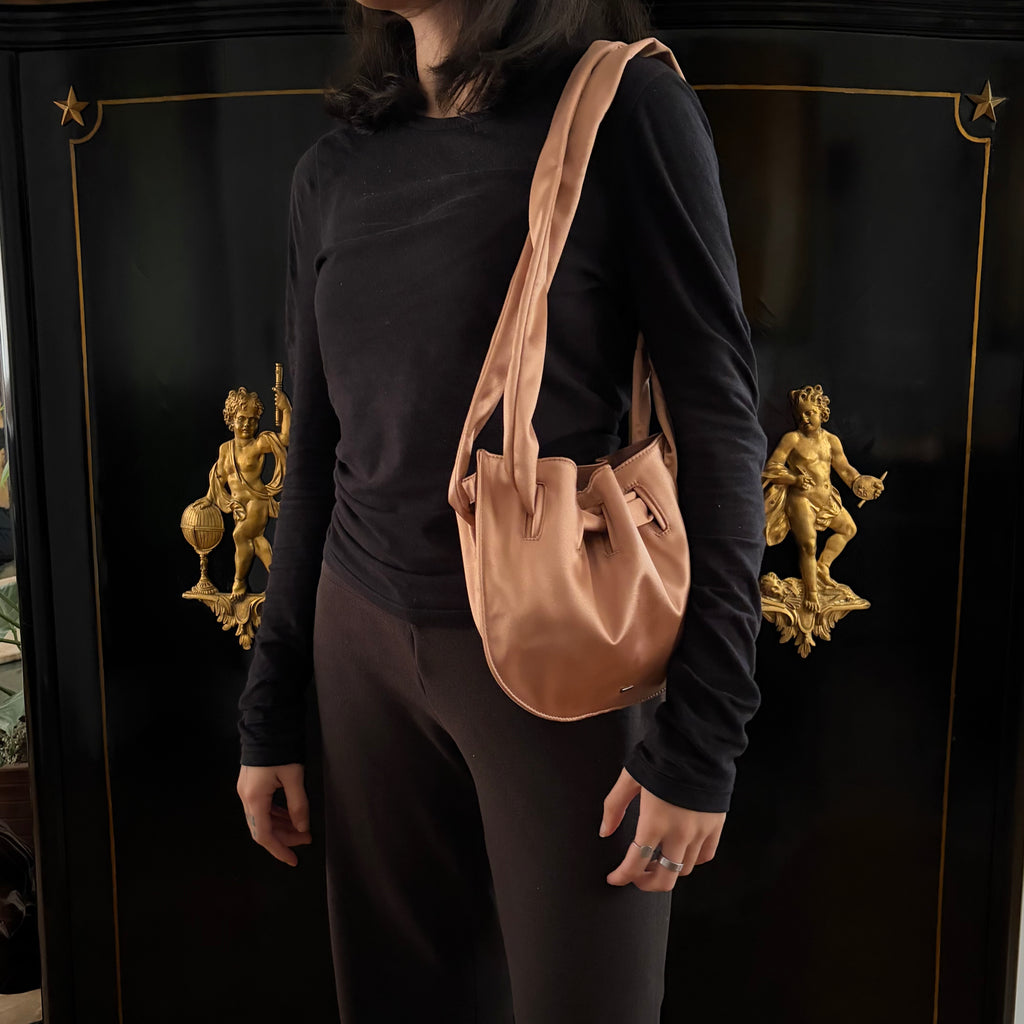 Gucci by Tom Ford Rose Satin Shoulder Bag