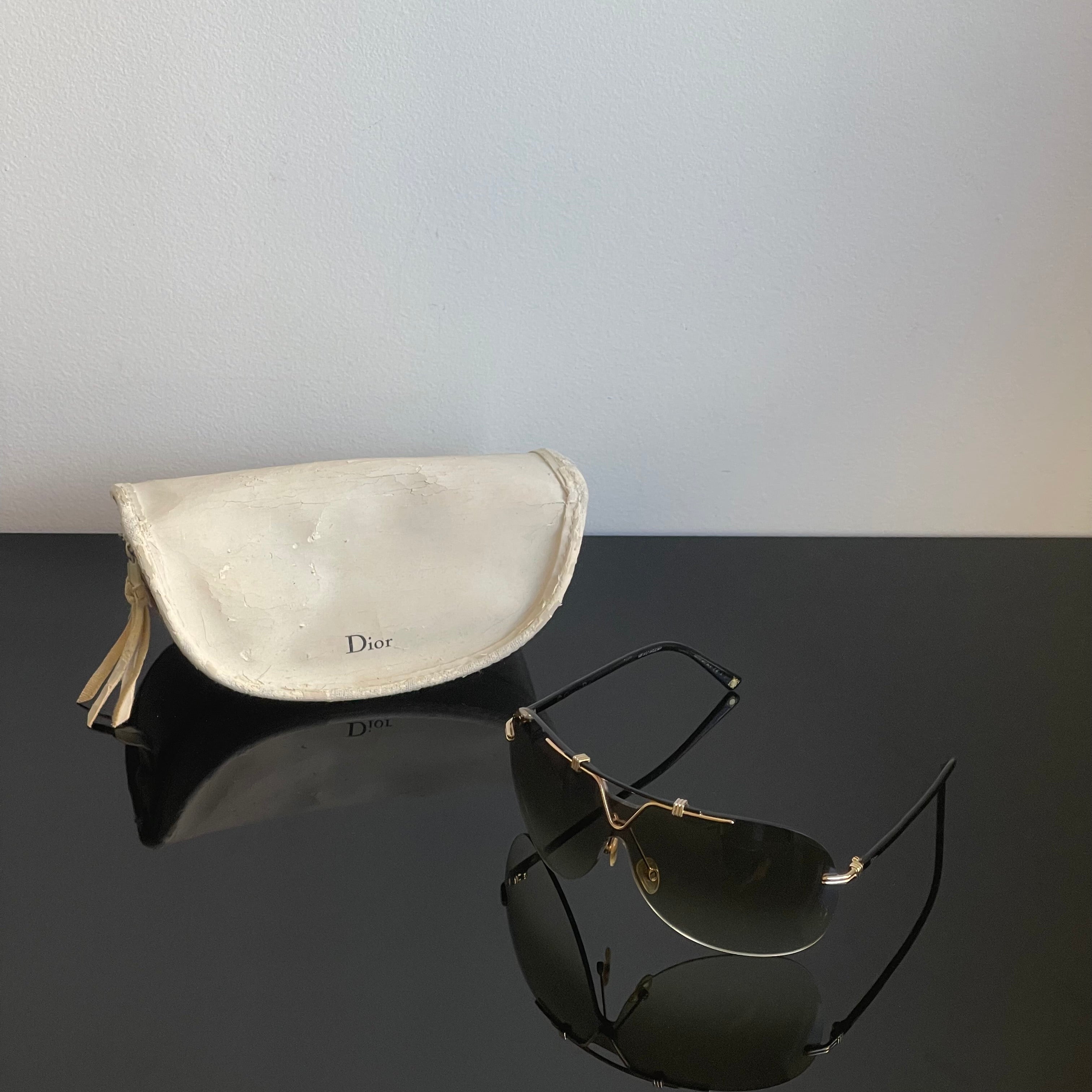 Christian Dior 90s Aviador Mask Sunglasses