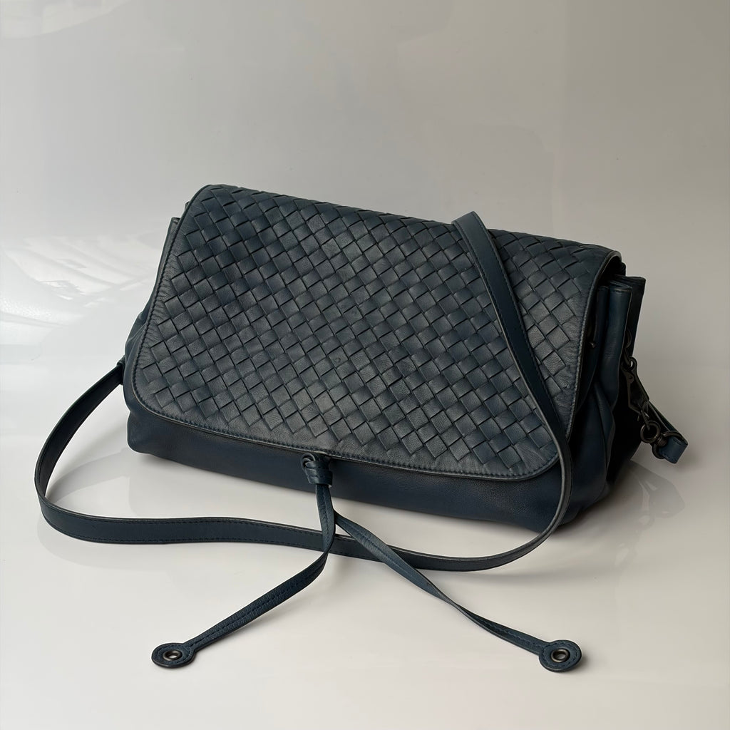 Bottega Veneta Intrecciato Flap Bag