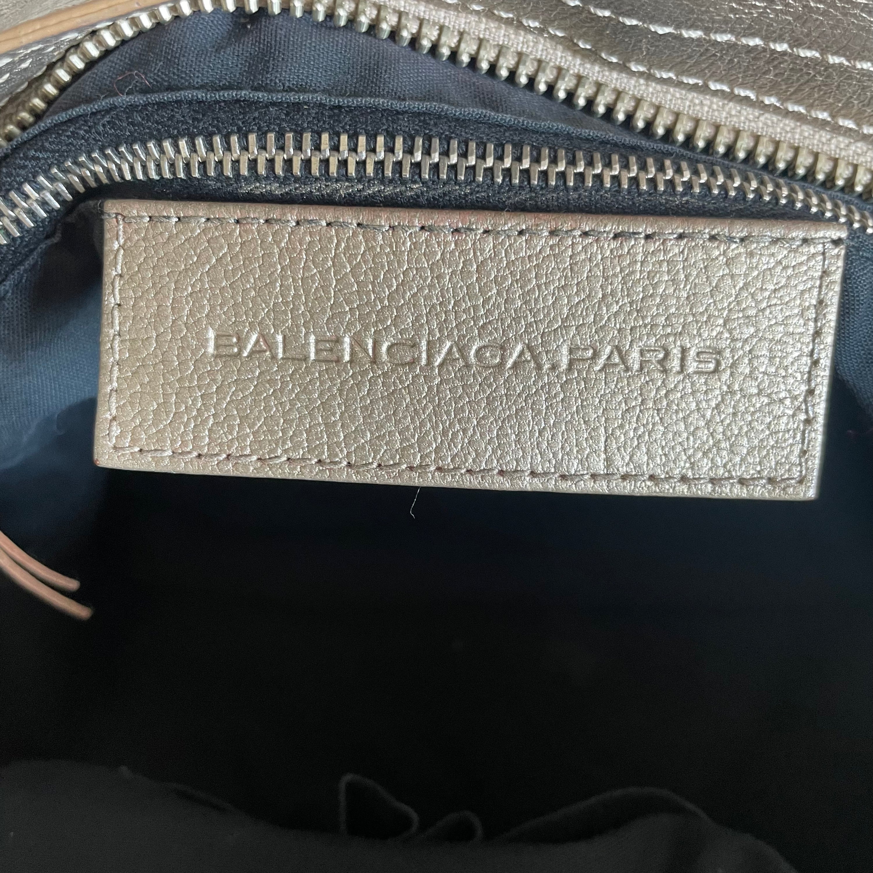 Balenciaga Gold City Bag