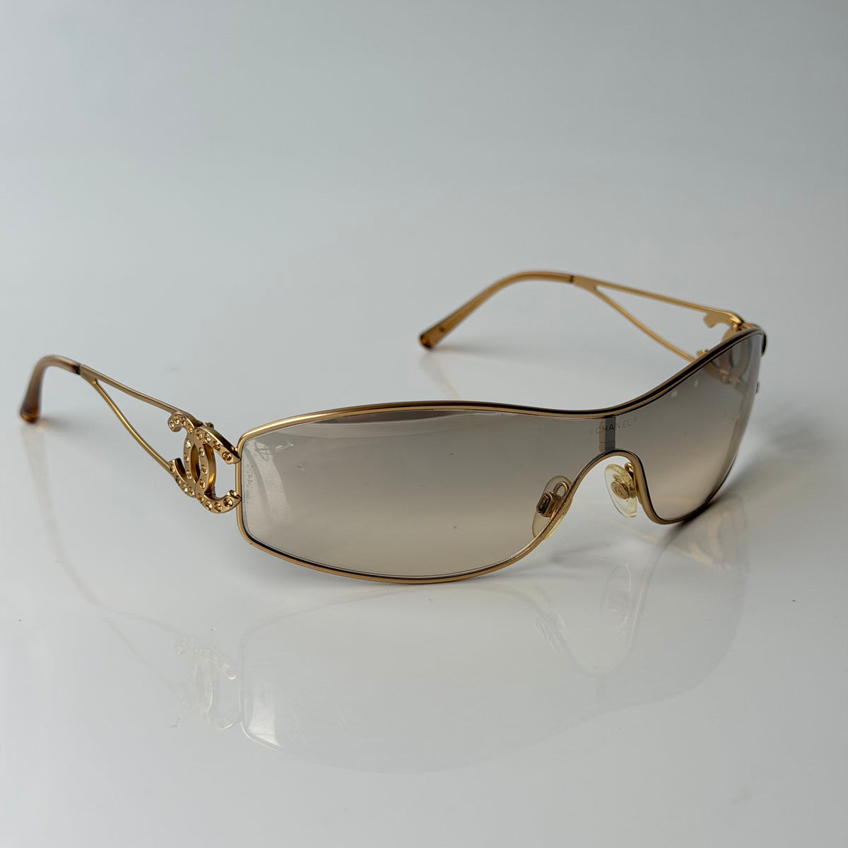Chanel 2000s Crystal Sunglasses