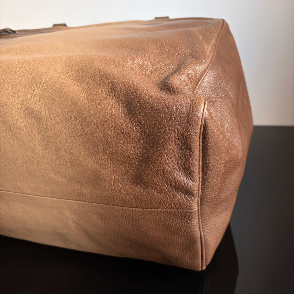 Bottega Veneta Brown Ombre Leather Brera Bowler Bag