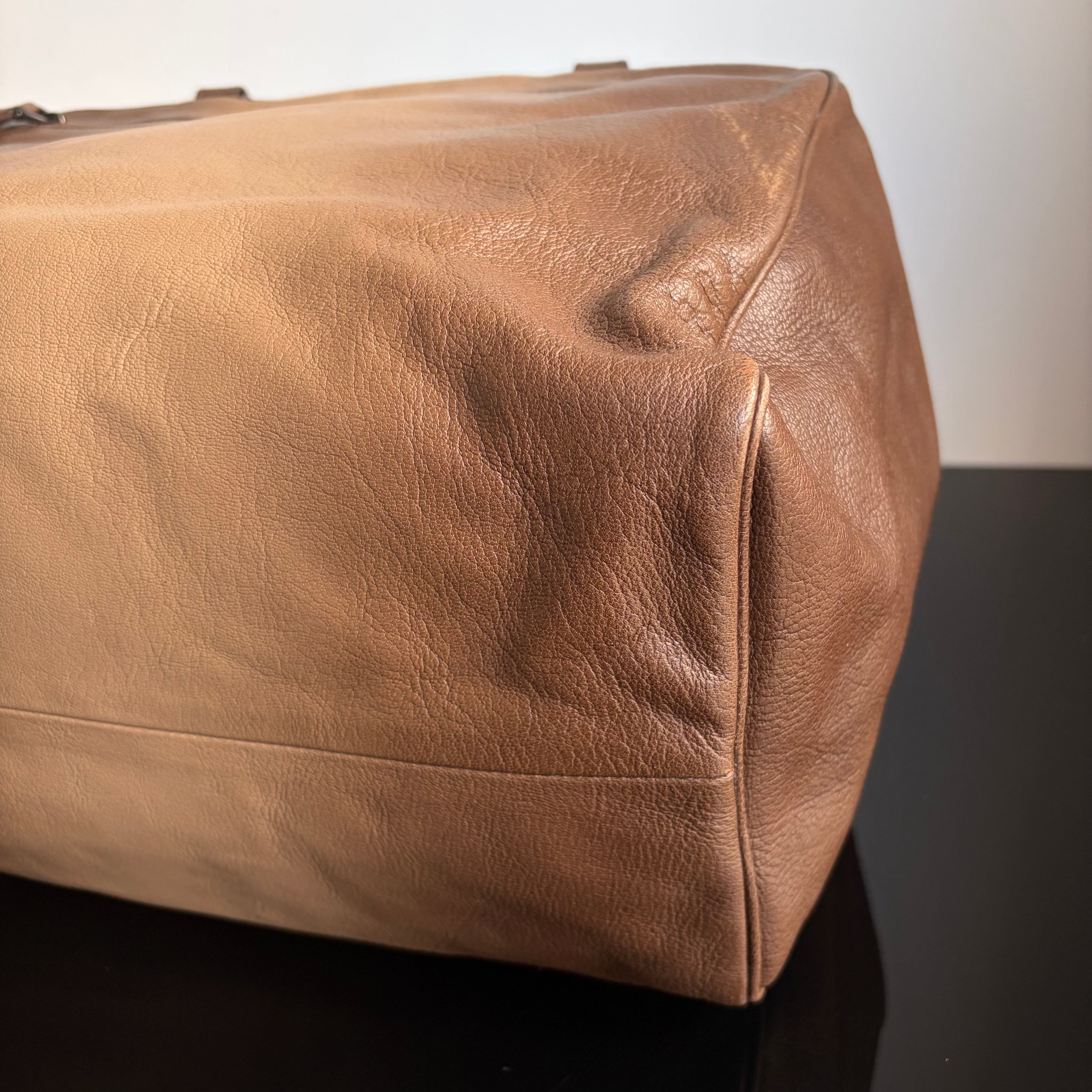 Bottega Veneta Brown Ombre Leather Brera Bowler Bag