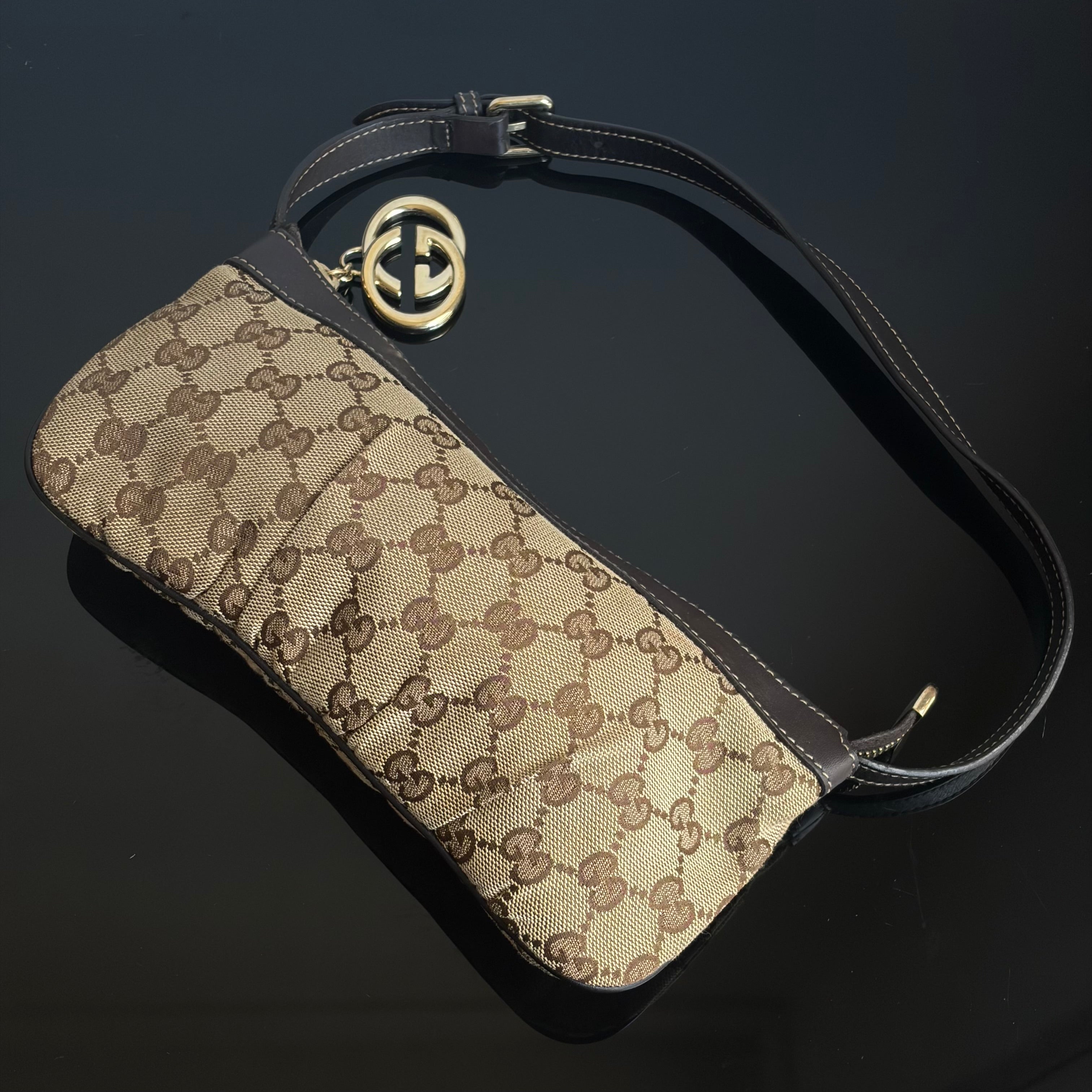 Gucci Monogram Pochette Bag