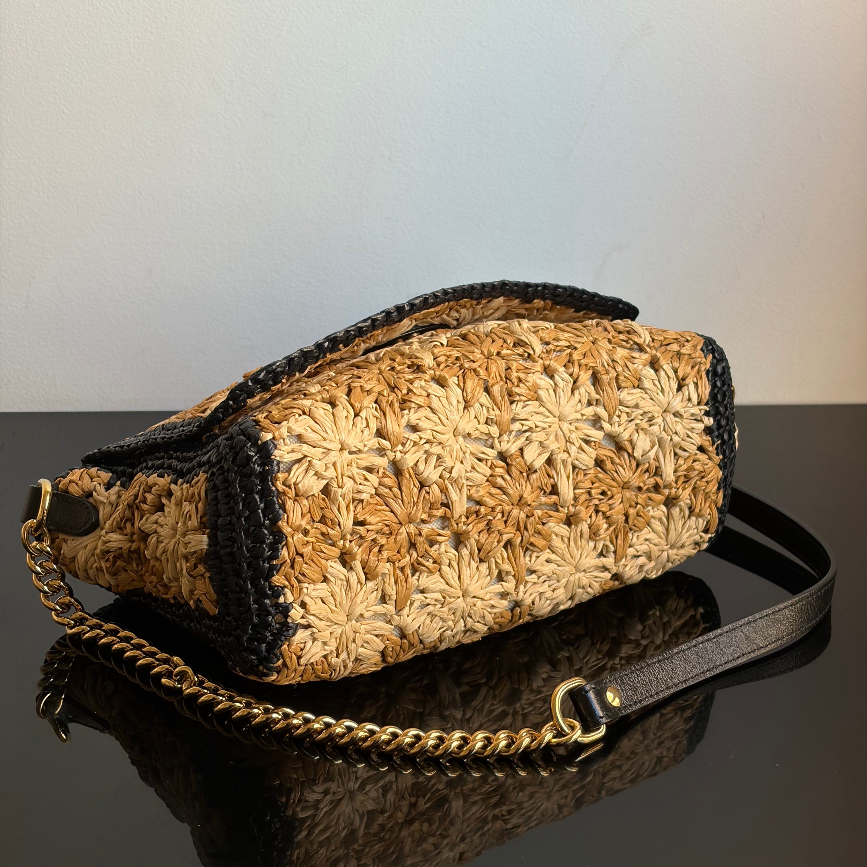 Gucci Marmont Raffia Bag
