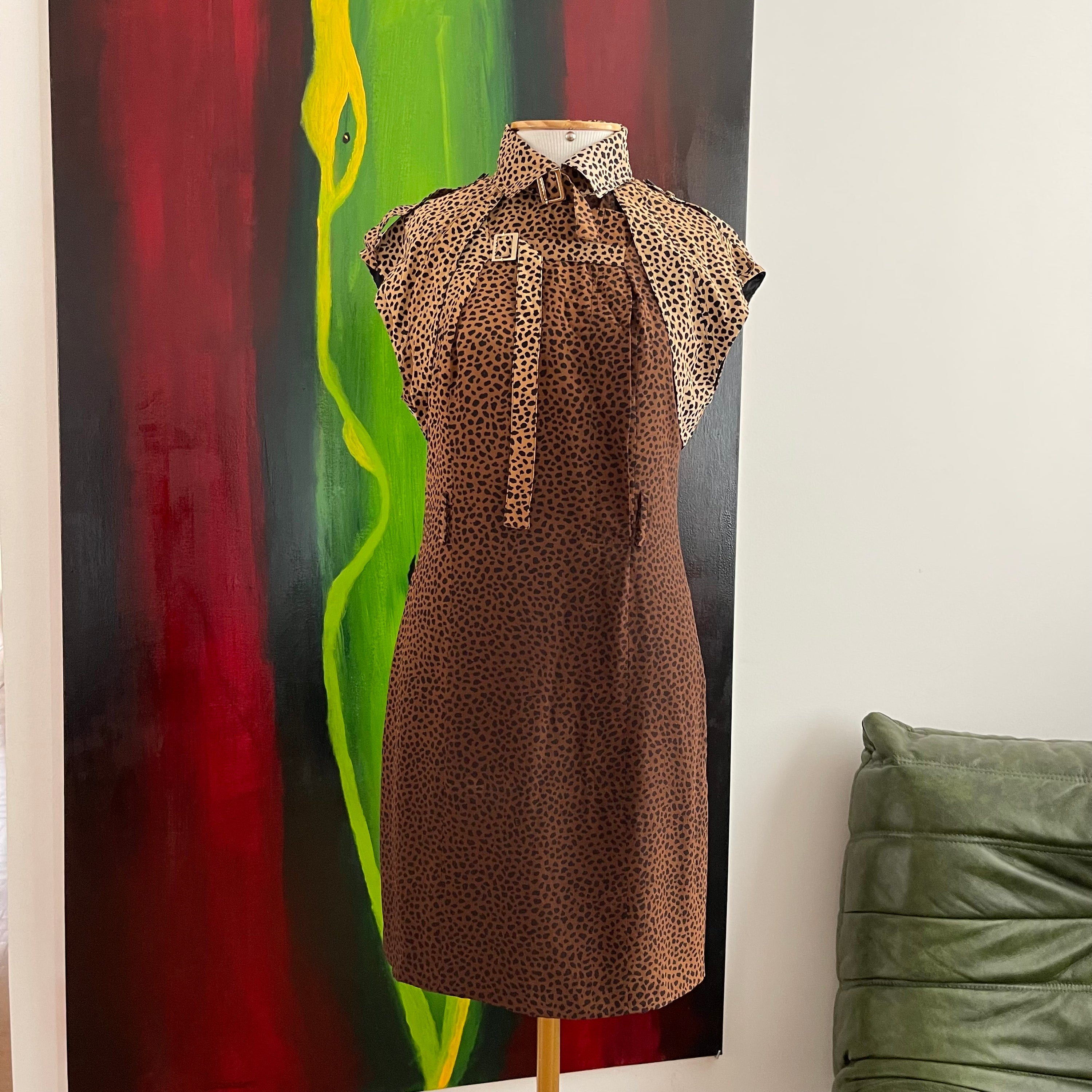 Gucci Pre-Fall 2010 Leopard Print Silk Dress