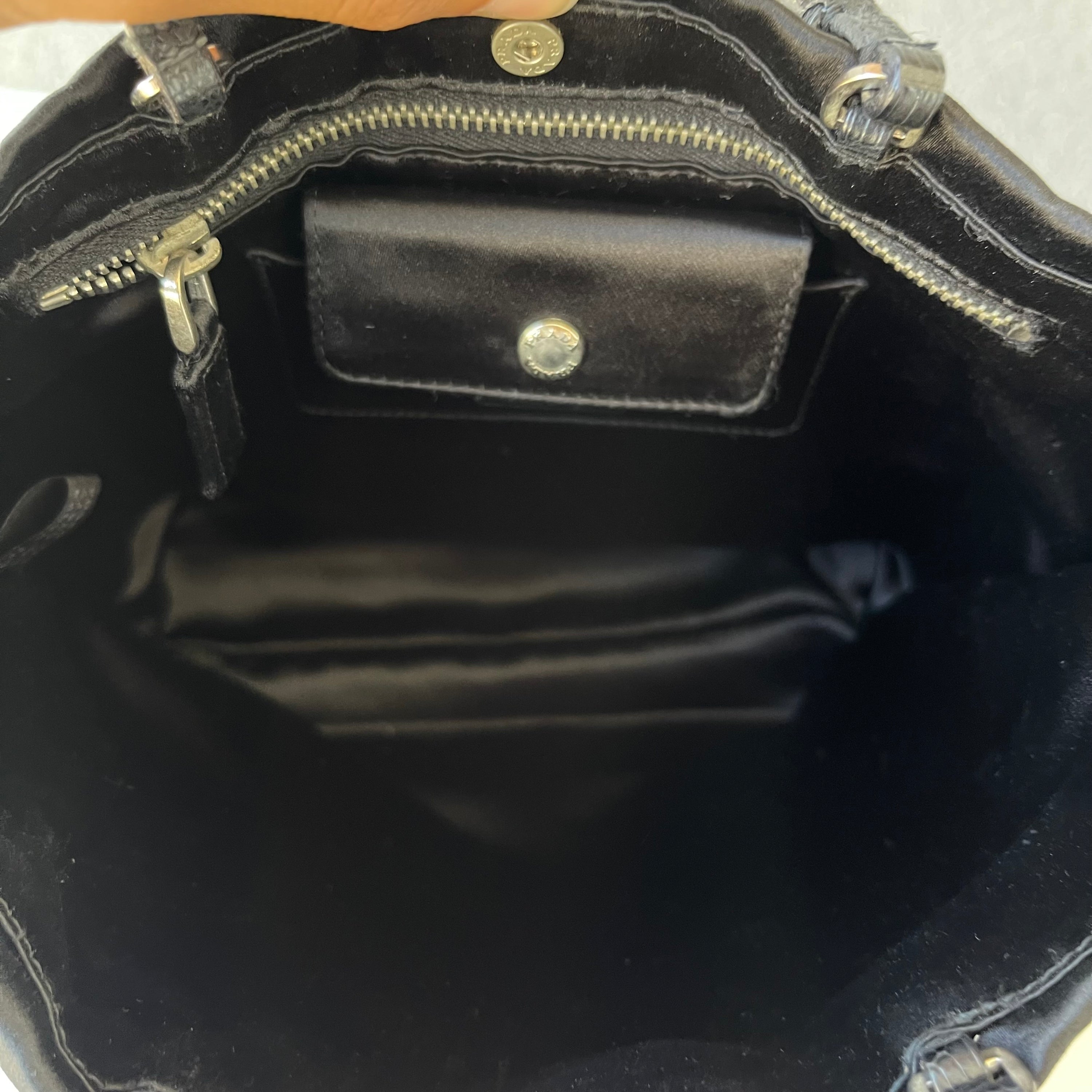 Prada Mini Satin Tote Bag