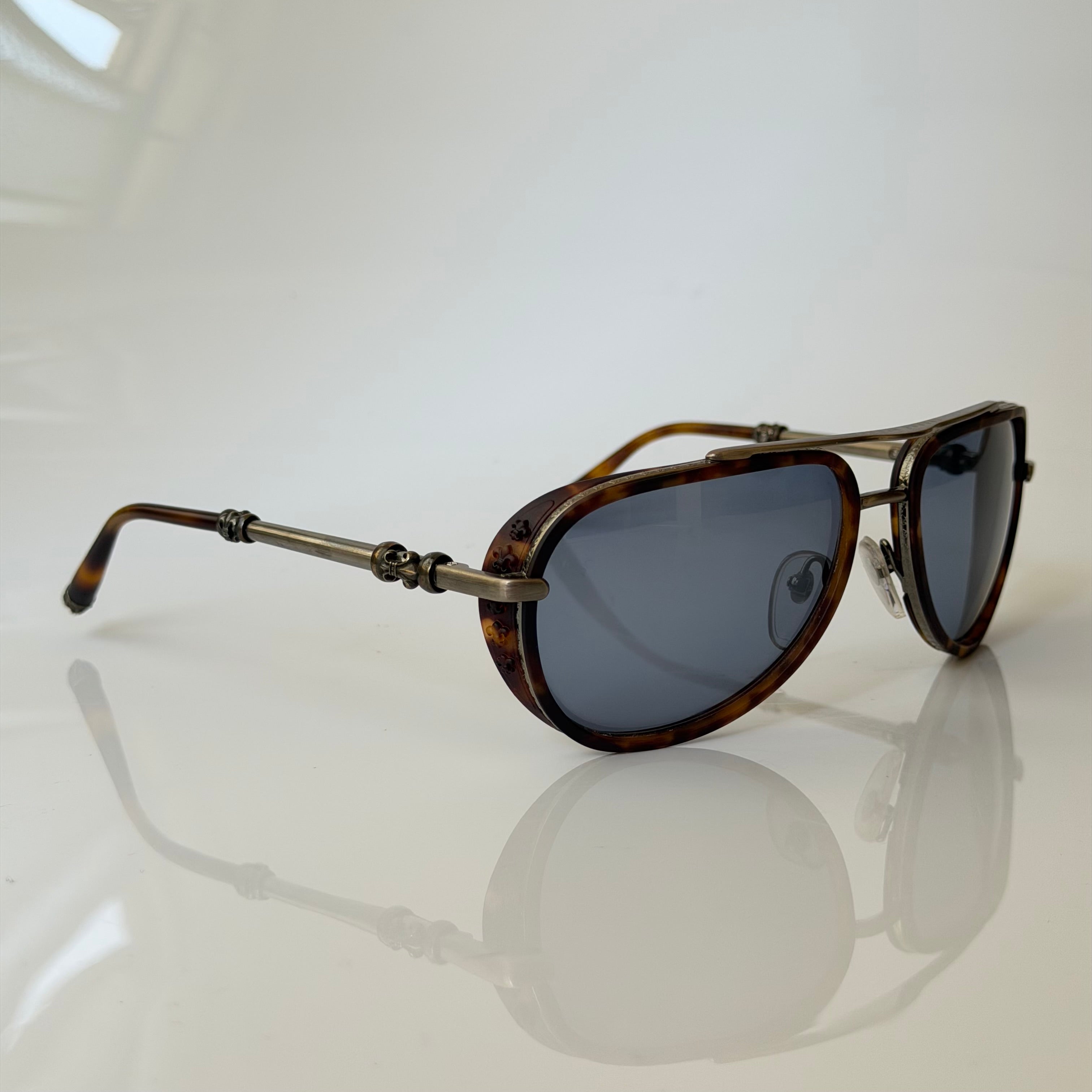 Chrome Hearts Jackwacker II Tortoise Sunglasses