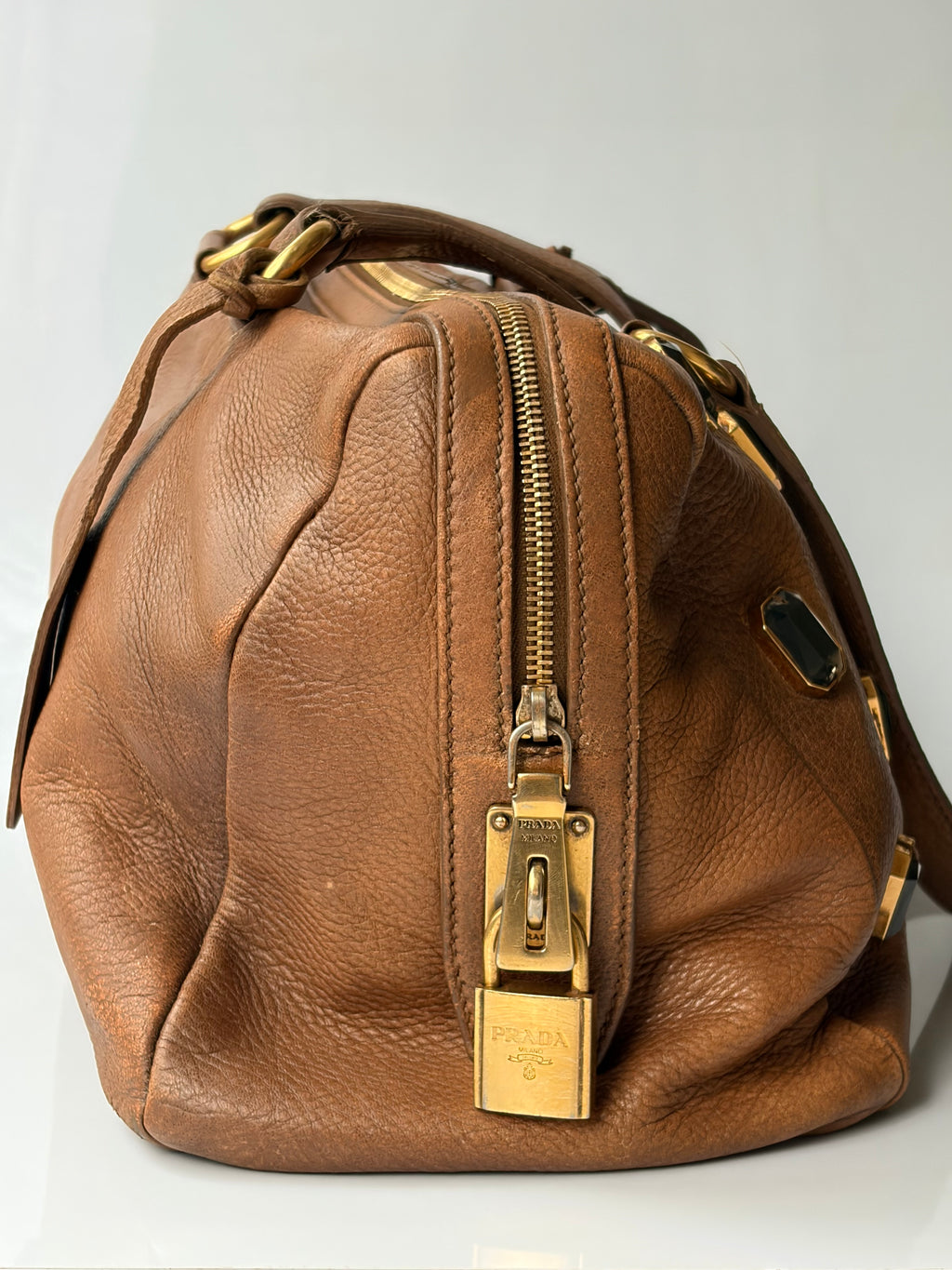 Prada Bauletto Pietre Cervo Bag