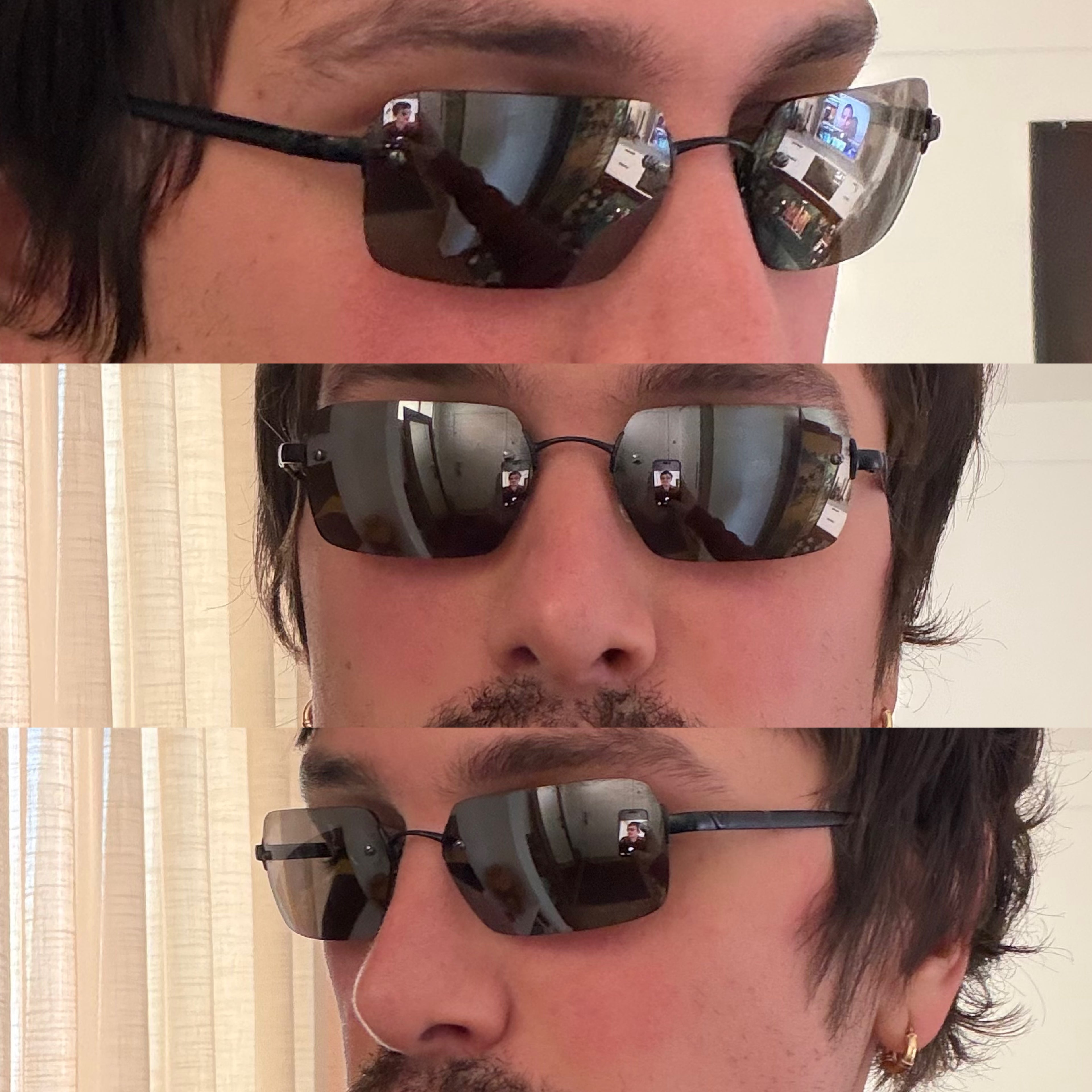 Armani Black Mirrored Sunglasses