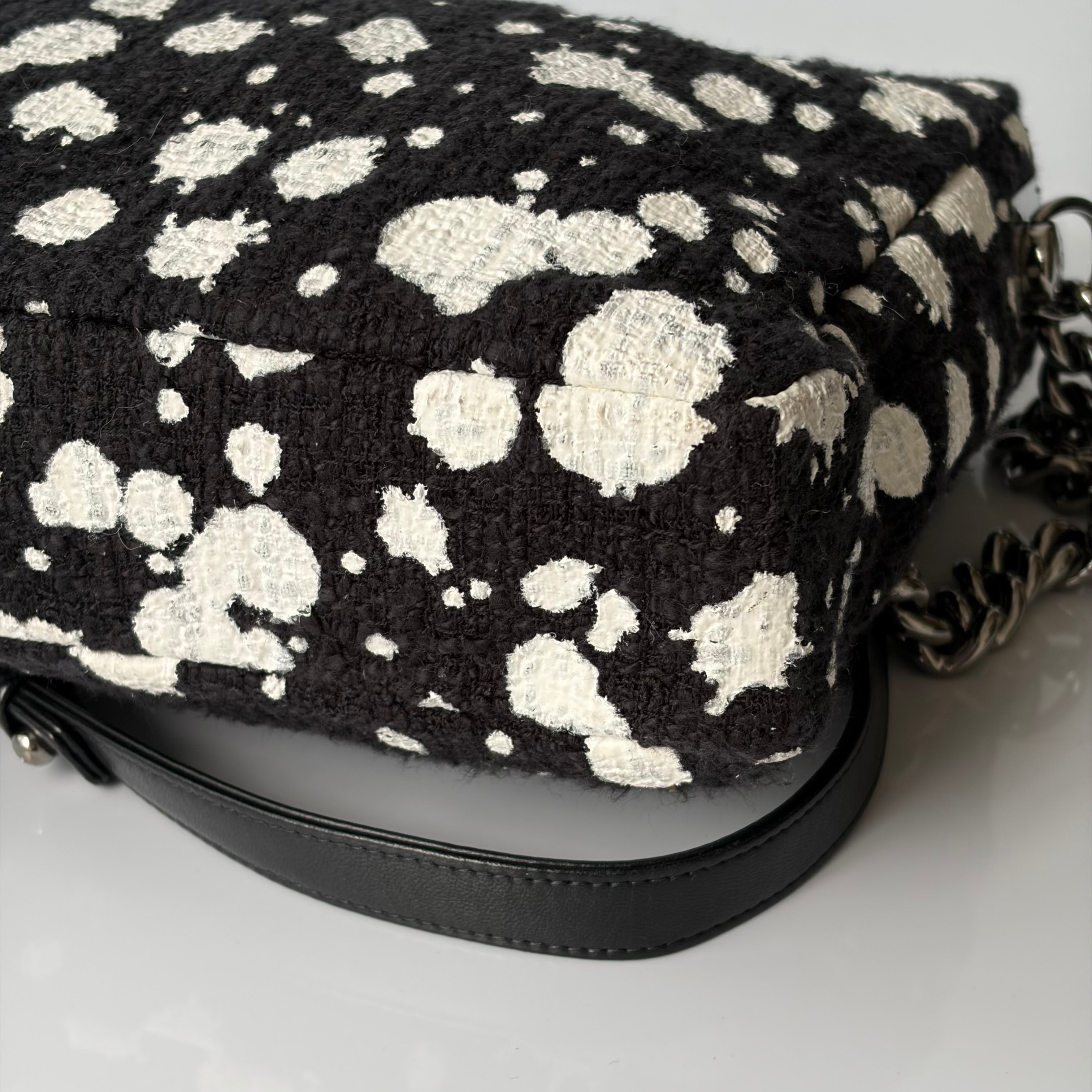Chanel Paint Splatter Tweed Flap Bag