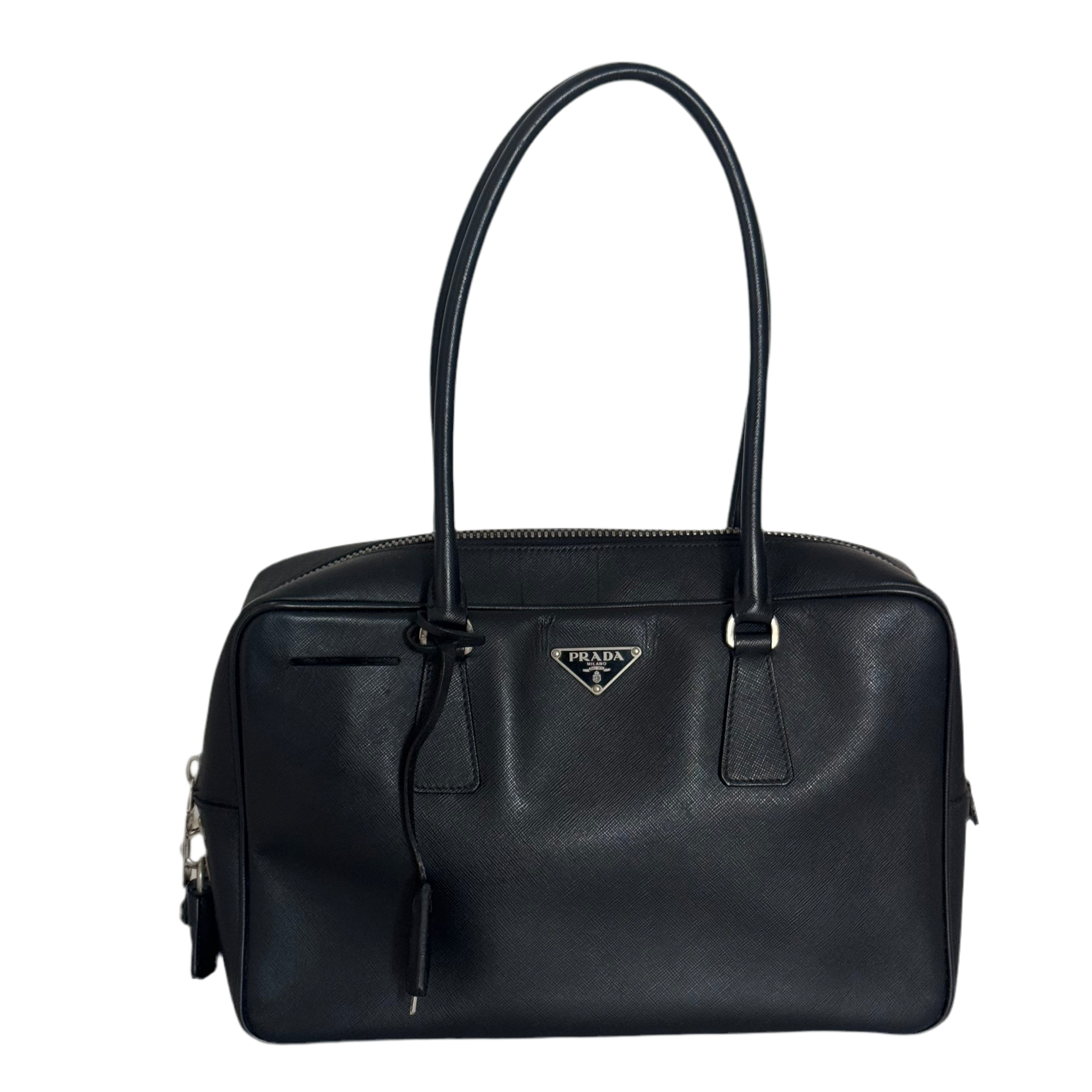 Prada Bauletto Saffiano Leather Bag