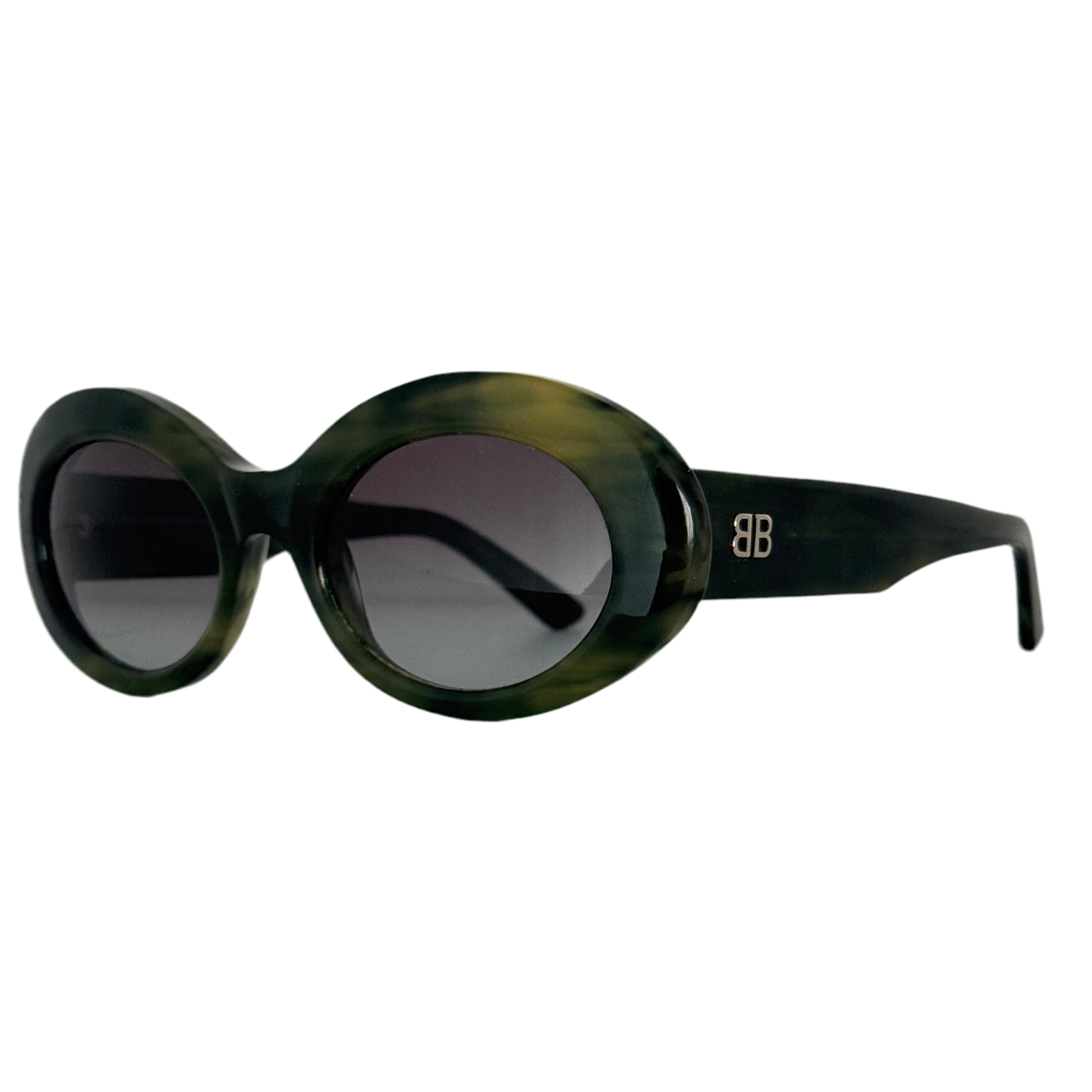 Balenciaga 145 Green Sunglasses