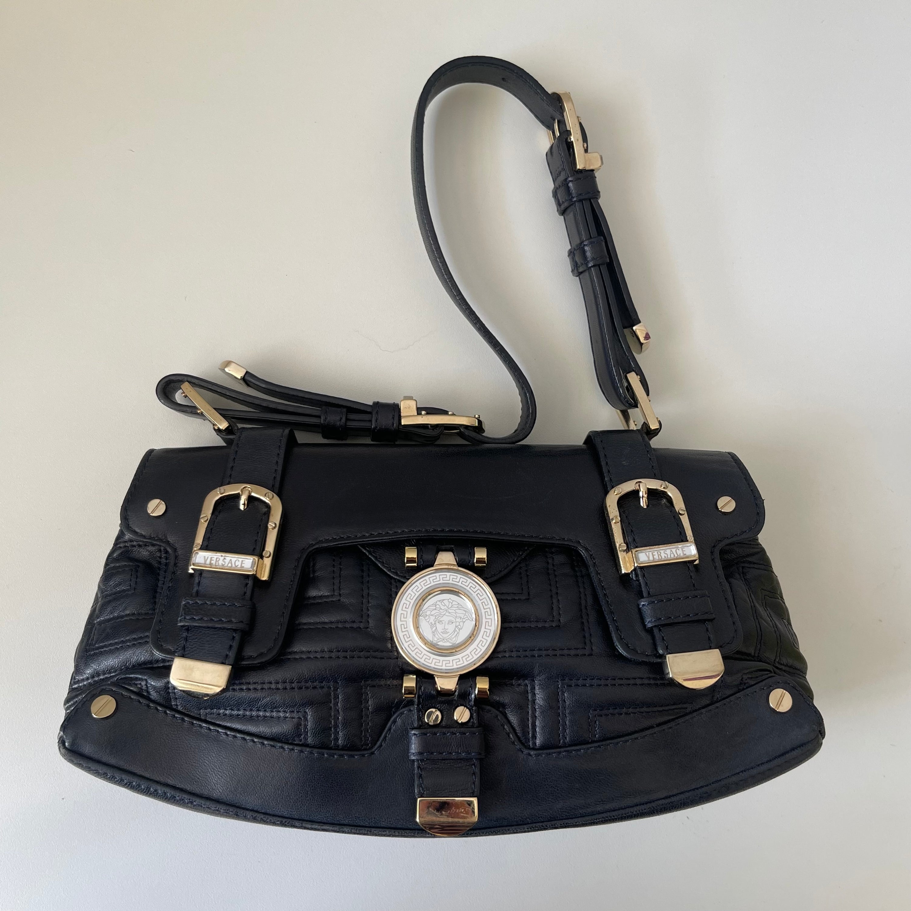 Versace Medusa Leather Pochette