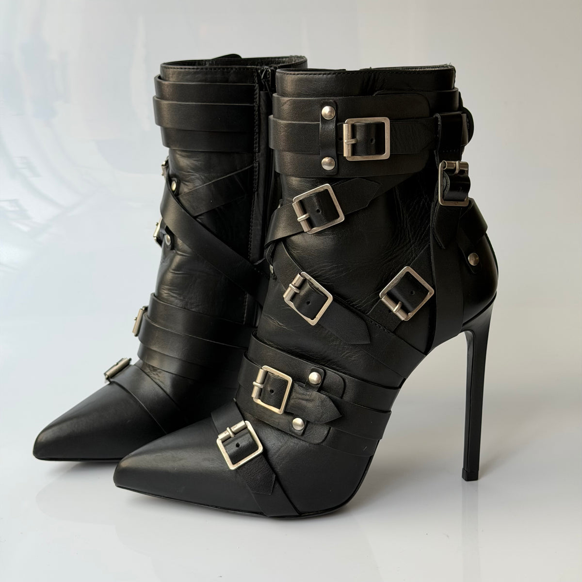 Saint Laurent by Hedi Slimane 2013 Buckled Boots