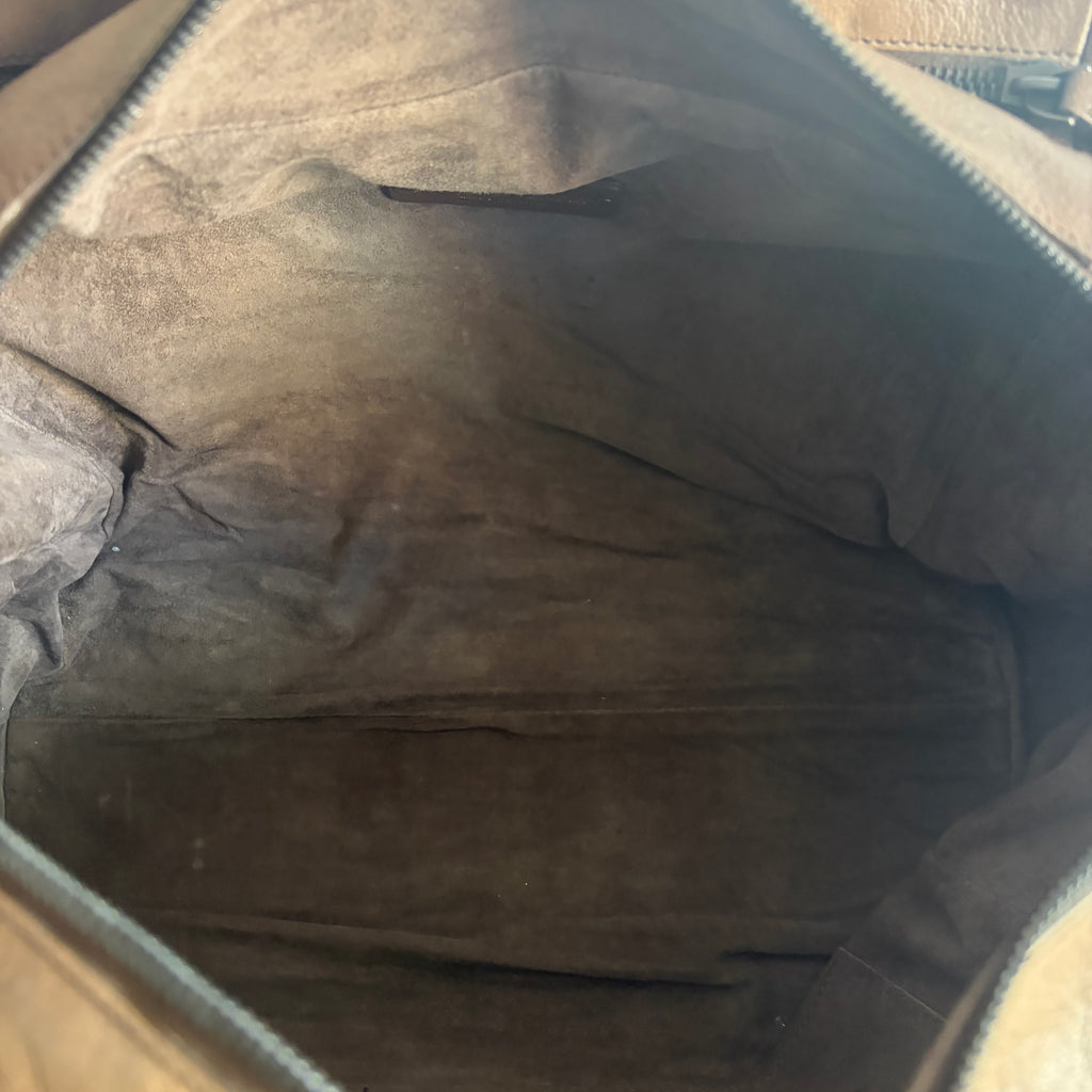 Bottega Veneta Brown Ombre Leather Brera Bowler Bag