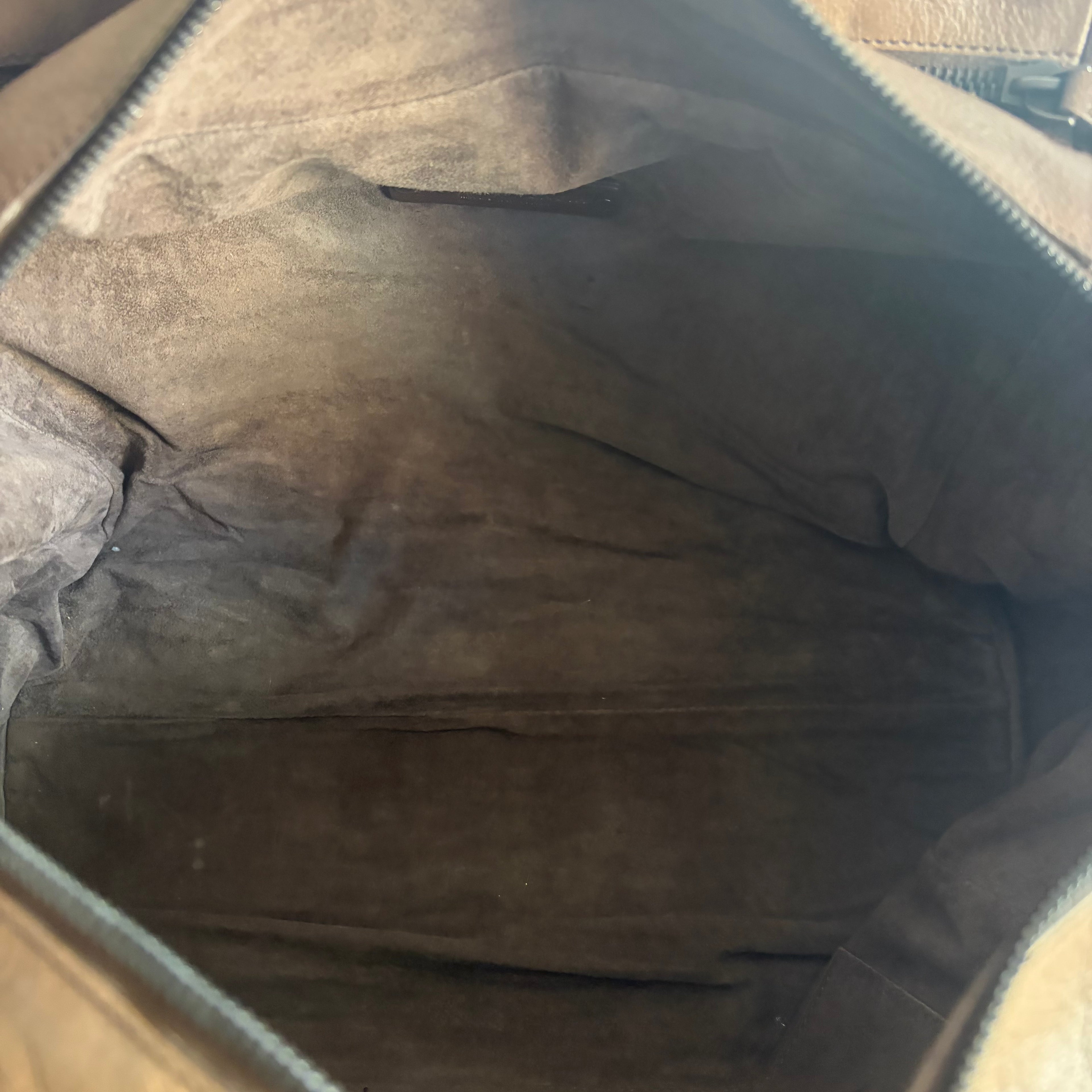 Bottega Veneta Brown Ombre Leather Brera Bowler Bag