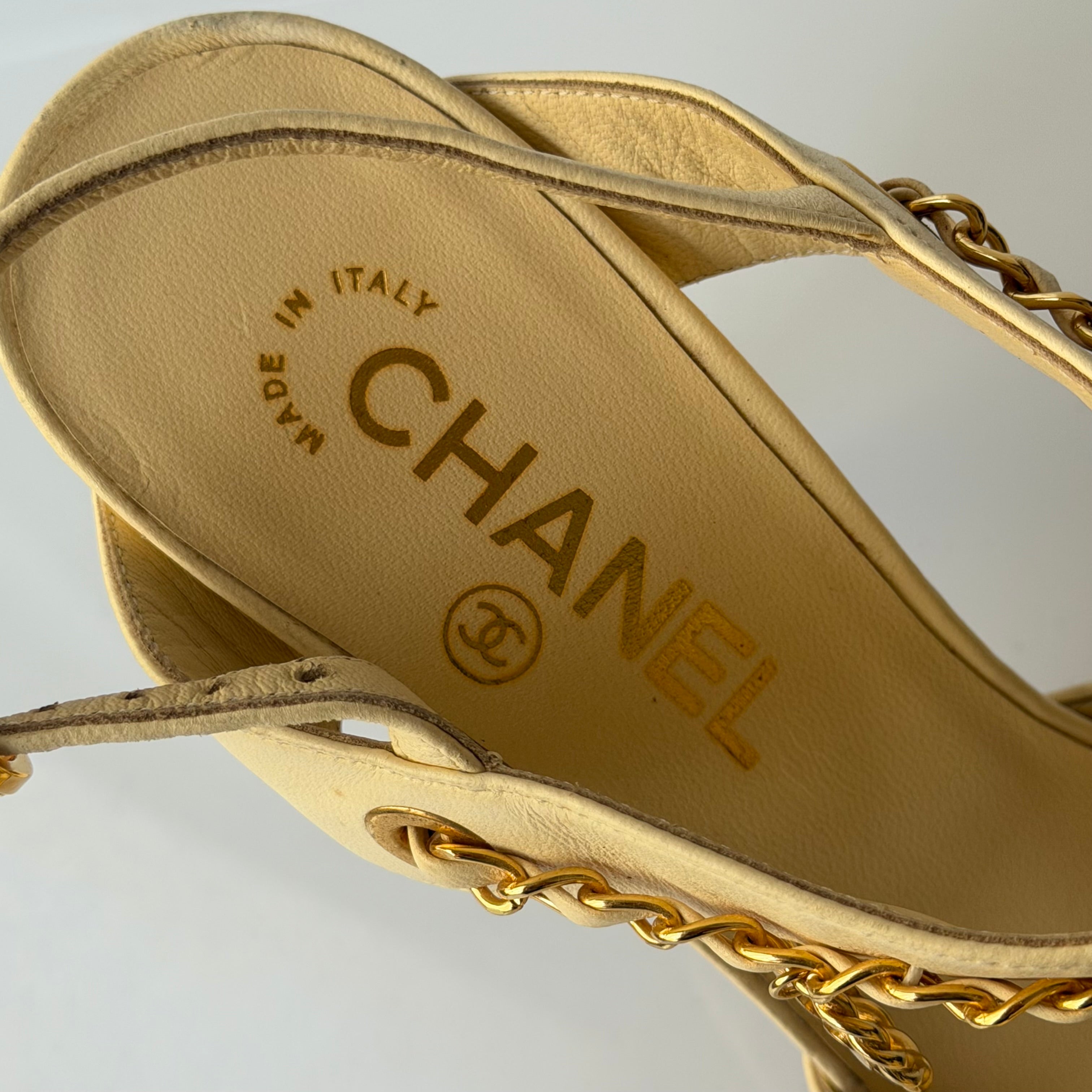 Chanel Charms Logo Sandals