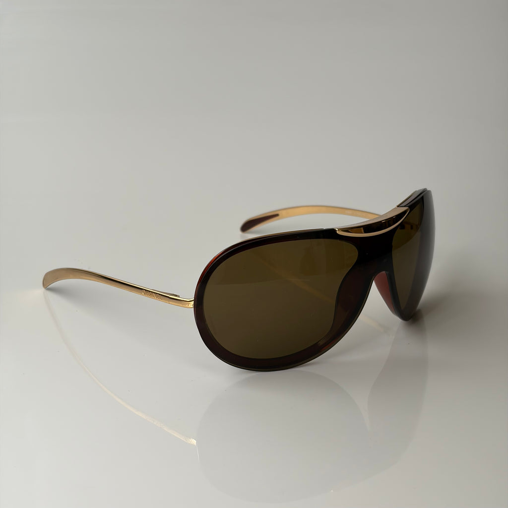Chanel Gold Mask Sunglasses