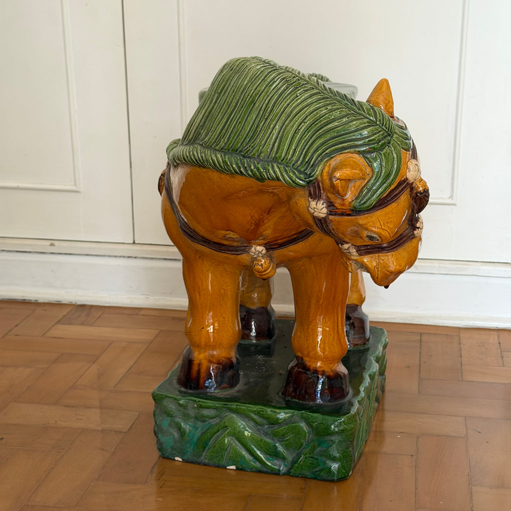 Sancai Horse Garden Seat (APENAS SP CAPITAL)