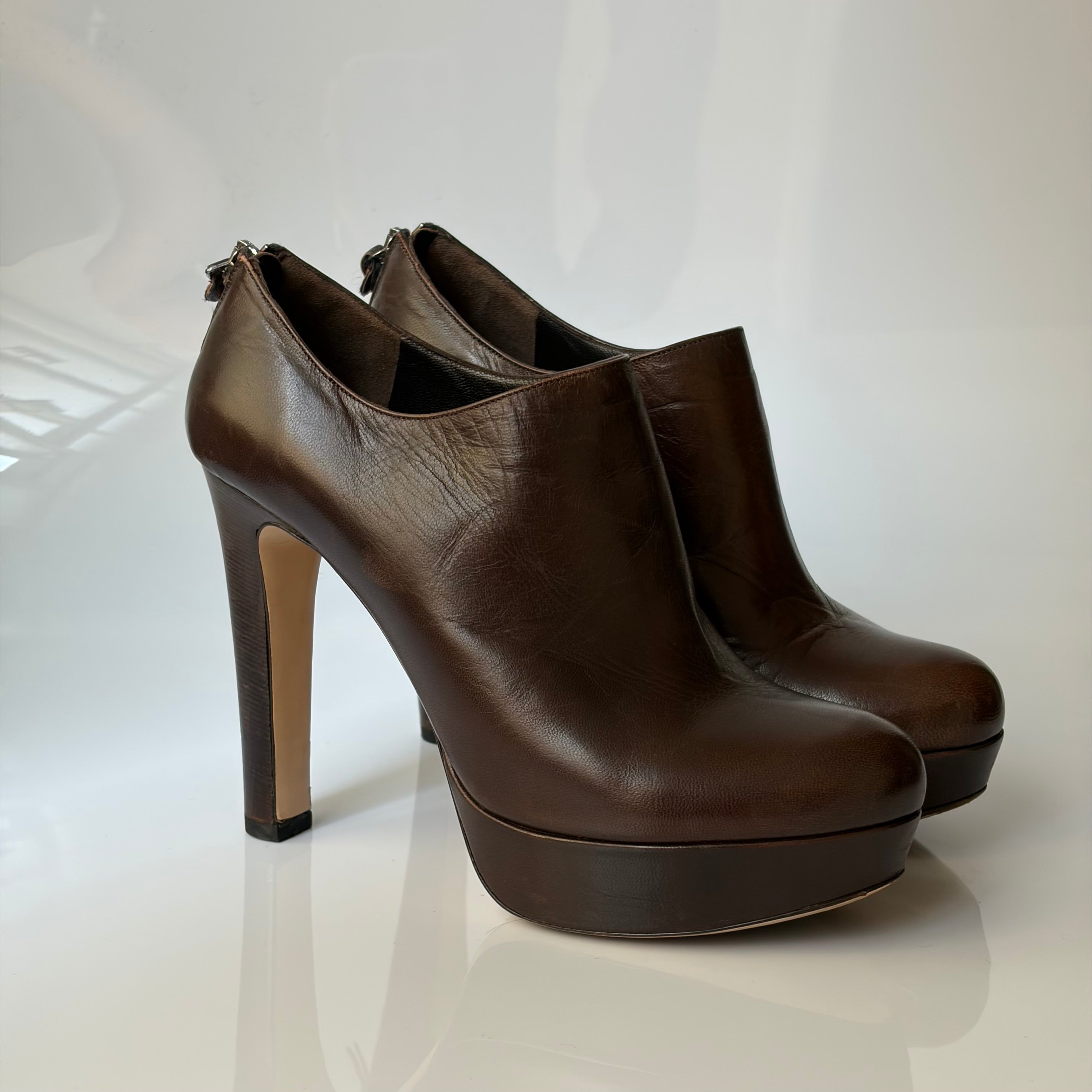 Miu Miu Brown Leather Pumps