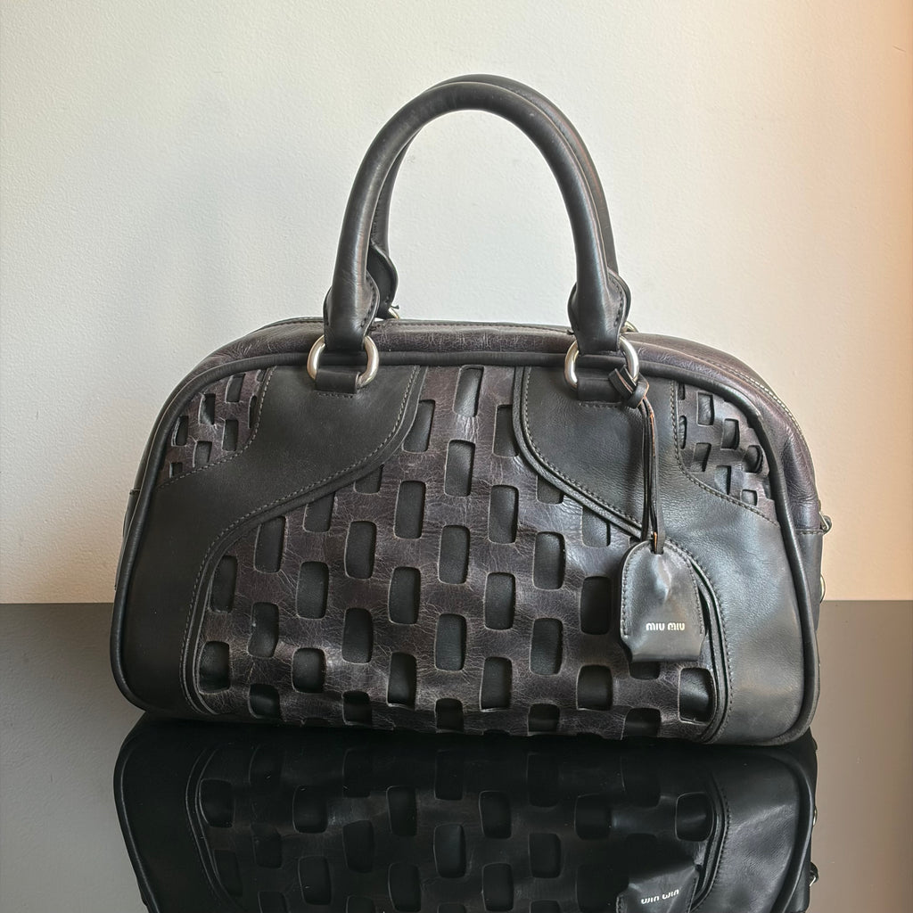 Miu Miu F/W 2008 Laser Cut Bowling Bag