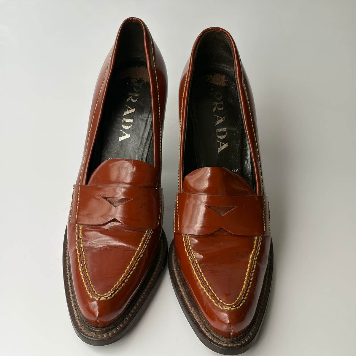 Prada Penny Loafer Pumps