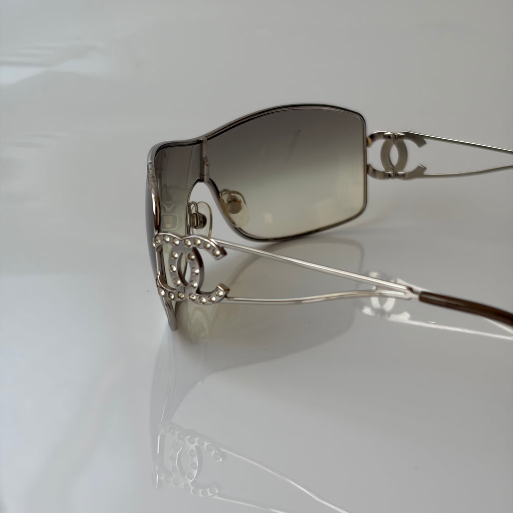 Chanel 2000s Crystal Sunglasses