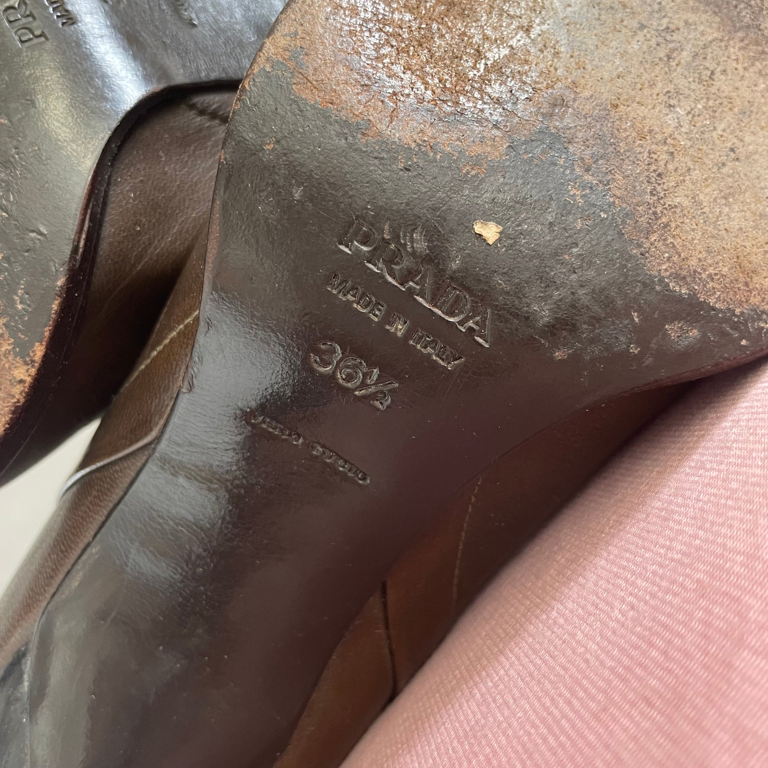 Prada Brown Leather boots