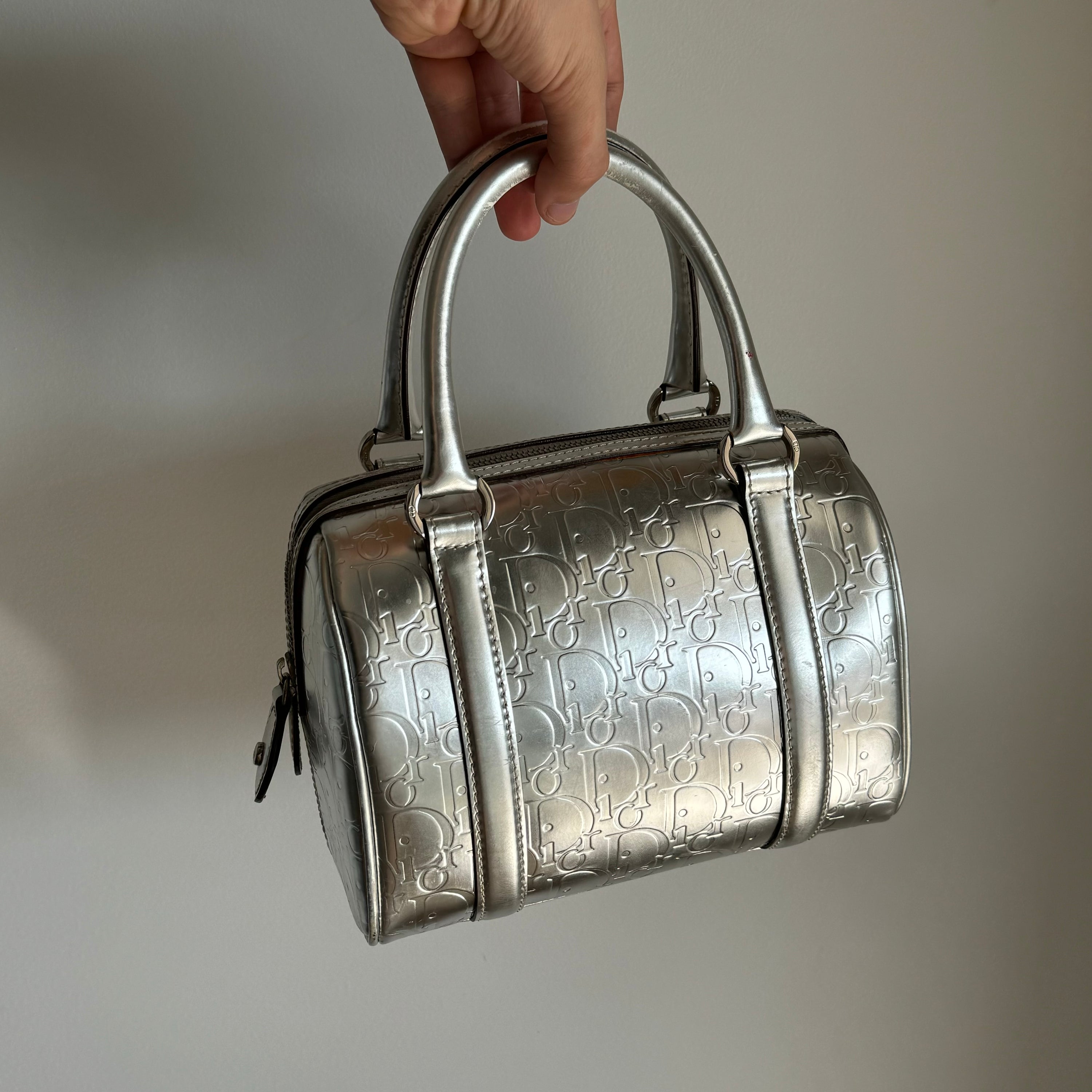 Dior 2008 Metallic Boston Bag