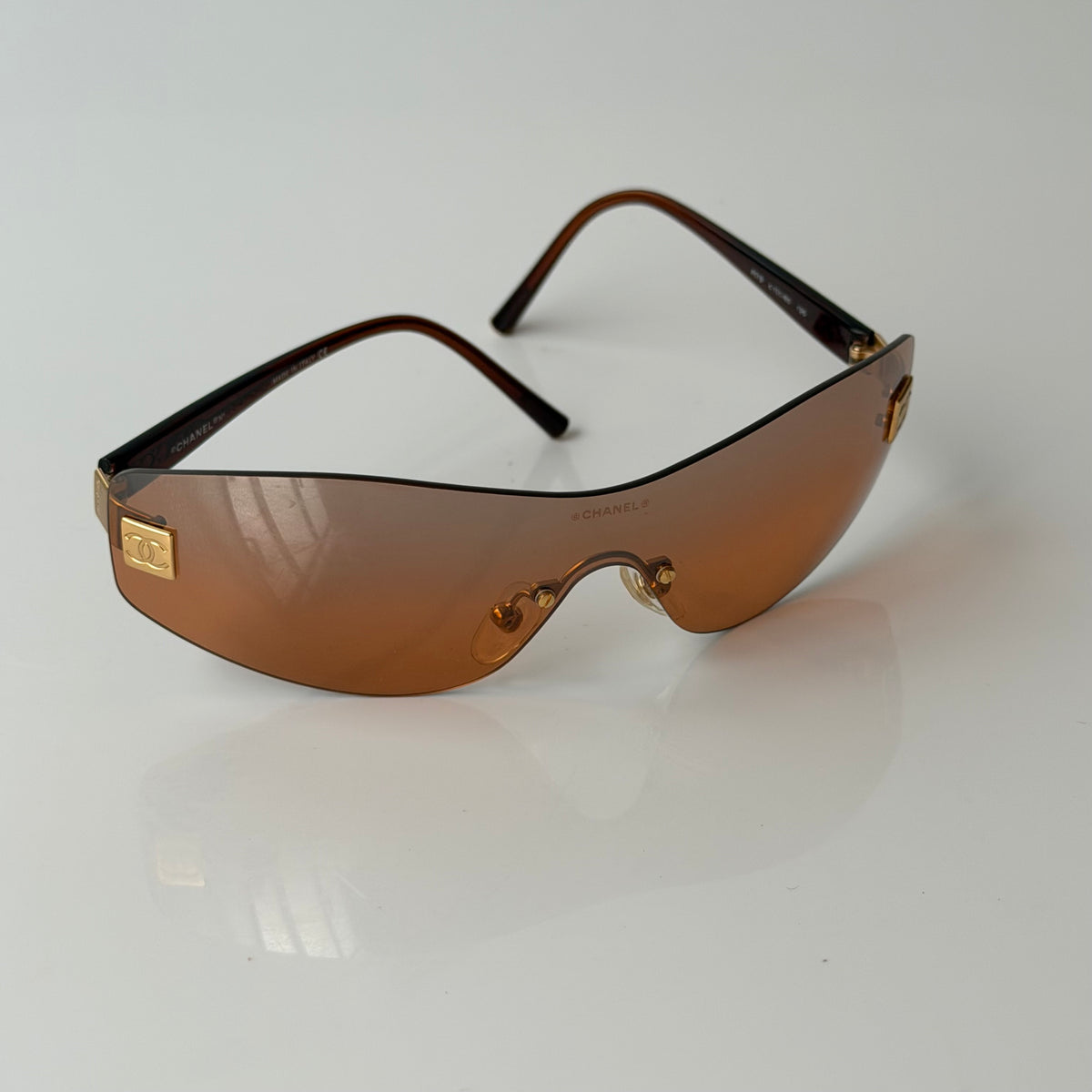 Chanel 2000s Orange Sunglasses