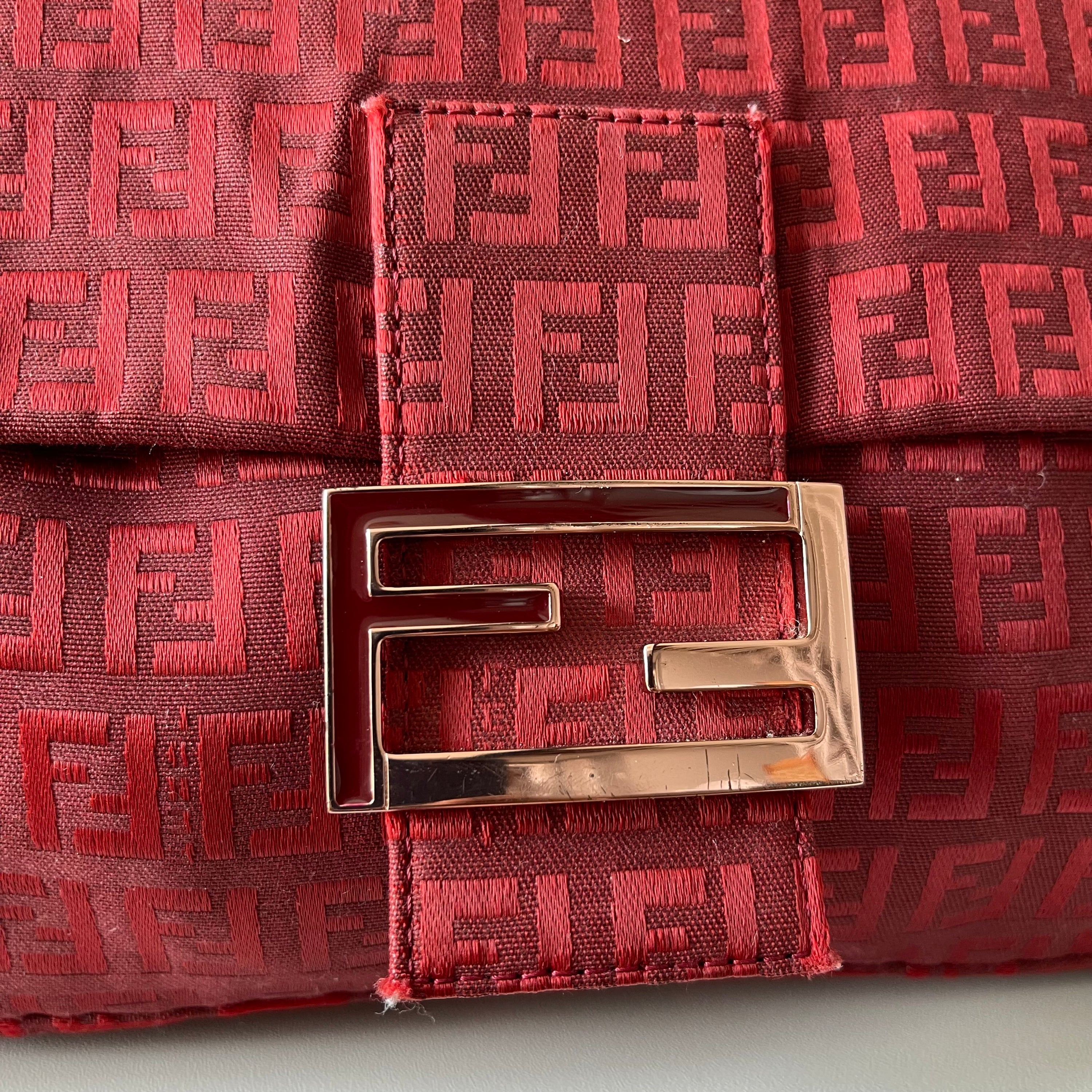 Fendi Mama Red Baguette