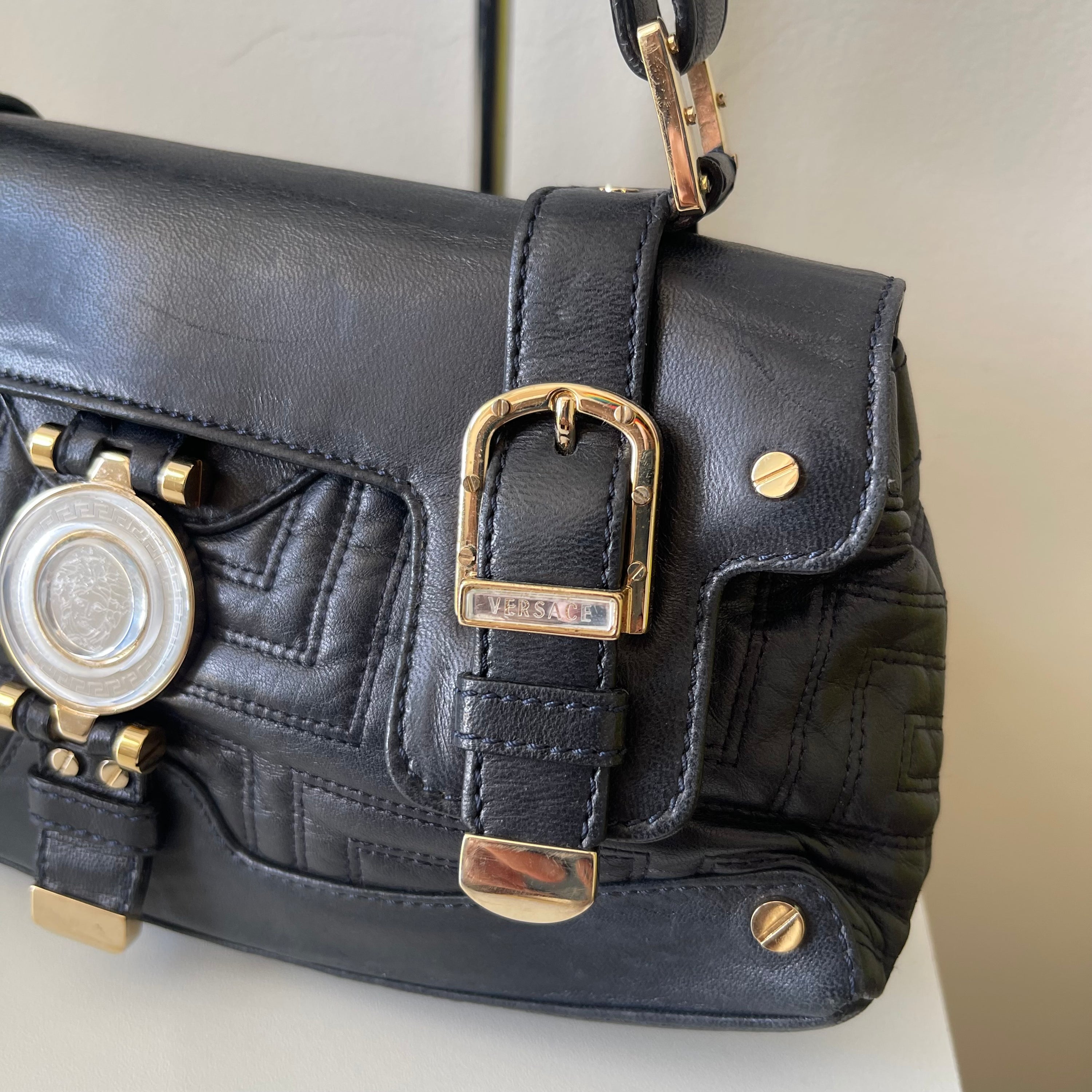Versace Medusa Leather Pochette