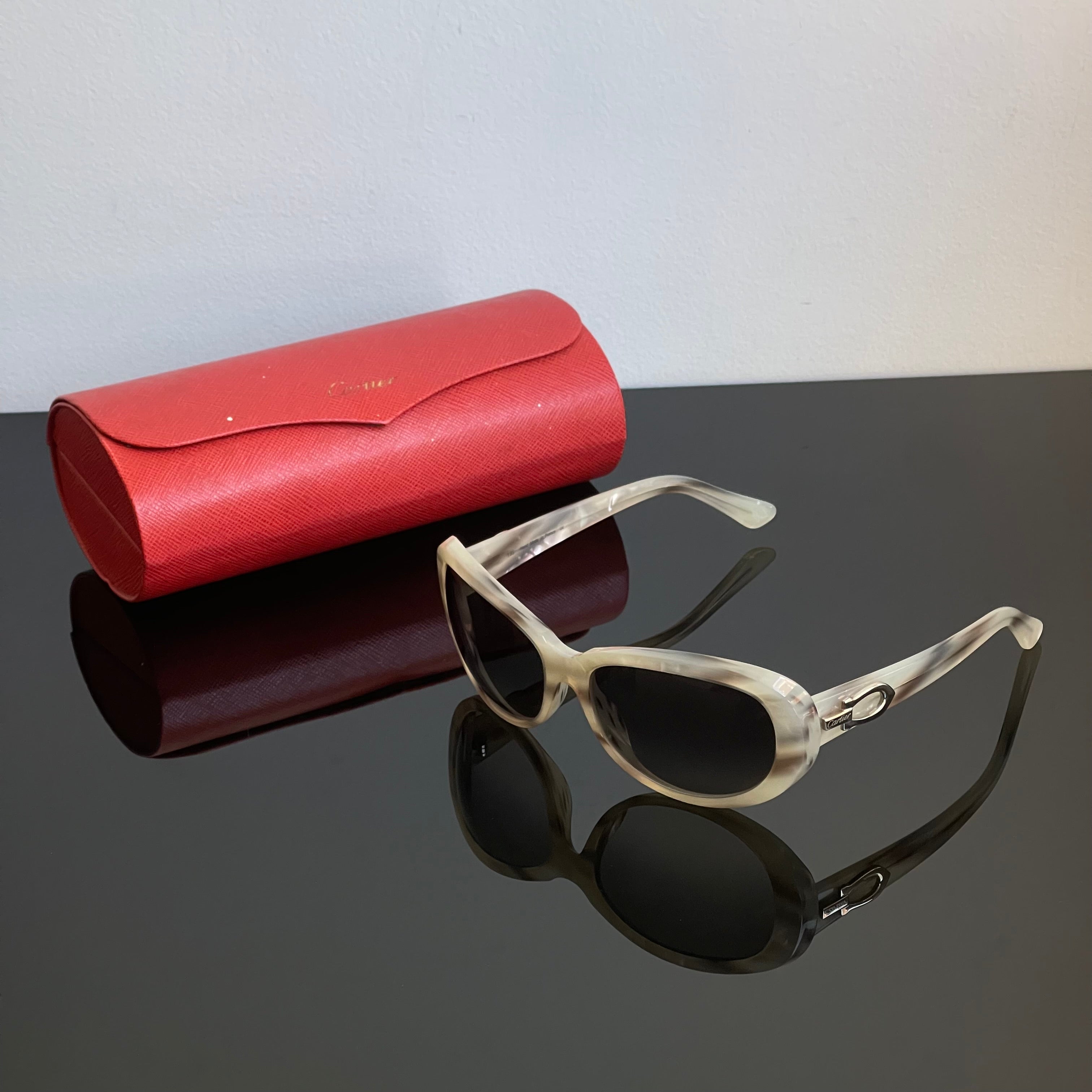 Cartier Pearly White Sunglasses