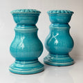 1970s Crackle Glaze Candle Holder