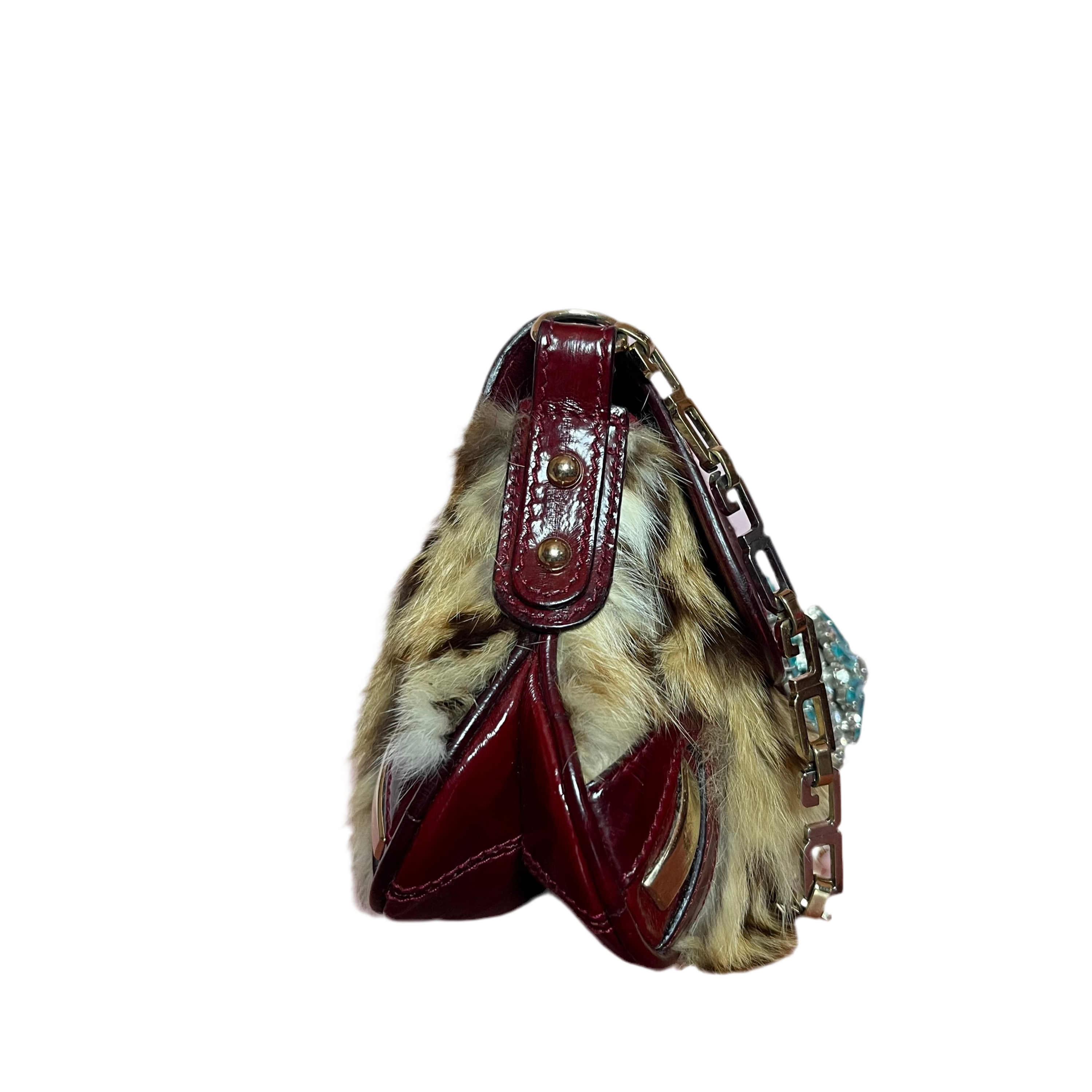 Dolce & Gabbana Leopard Fur Shoulder Bag