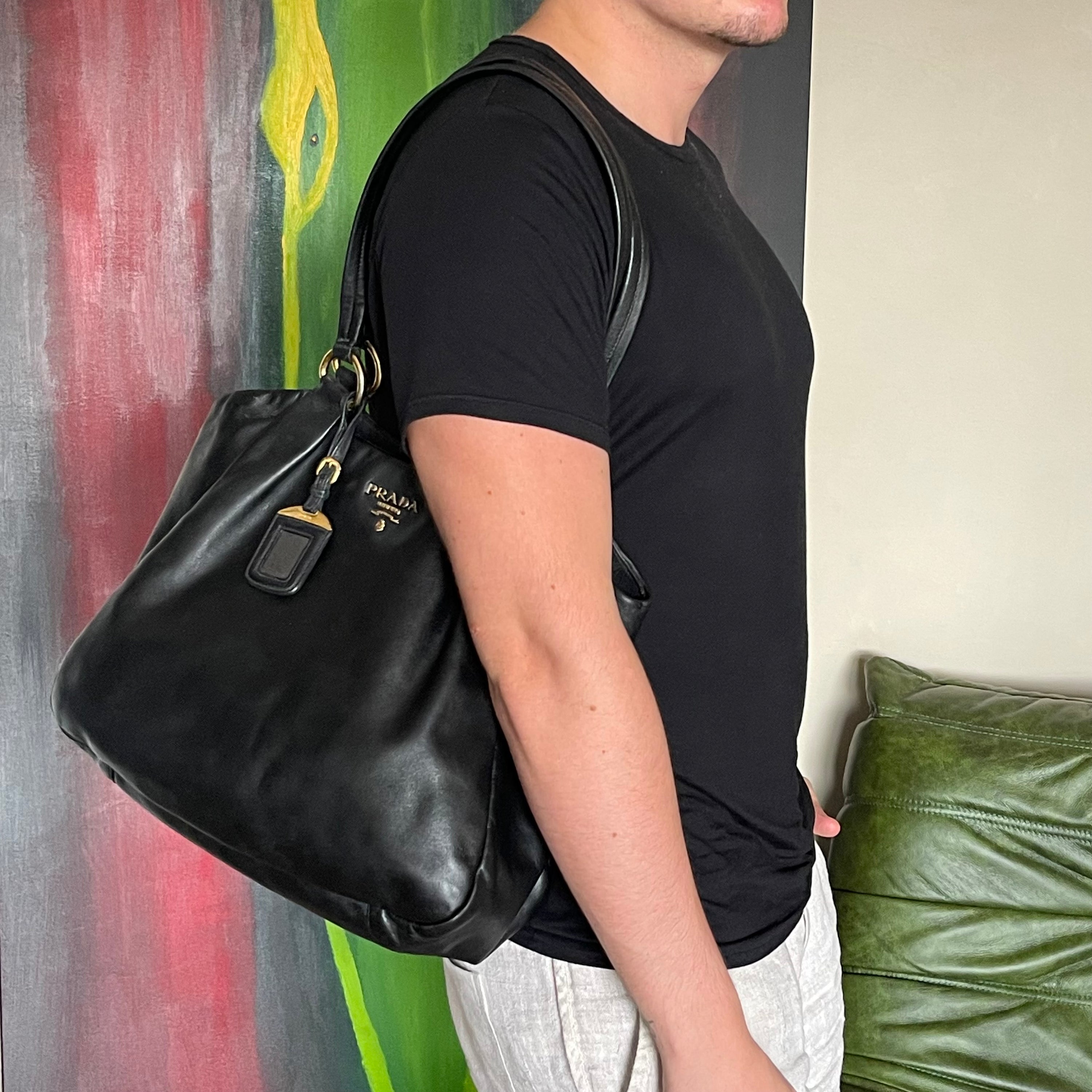 Prada Leather Shopper Bag