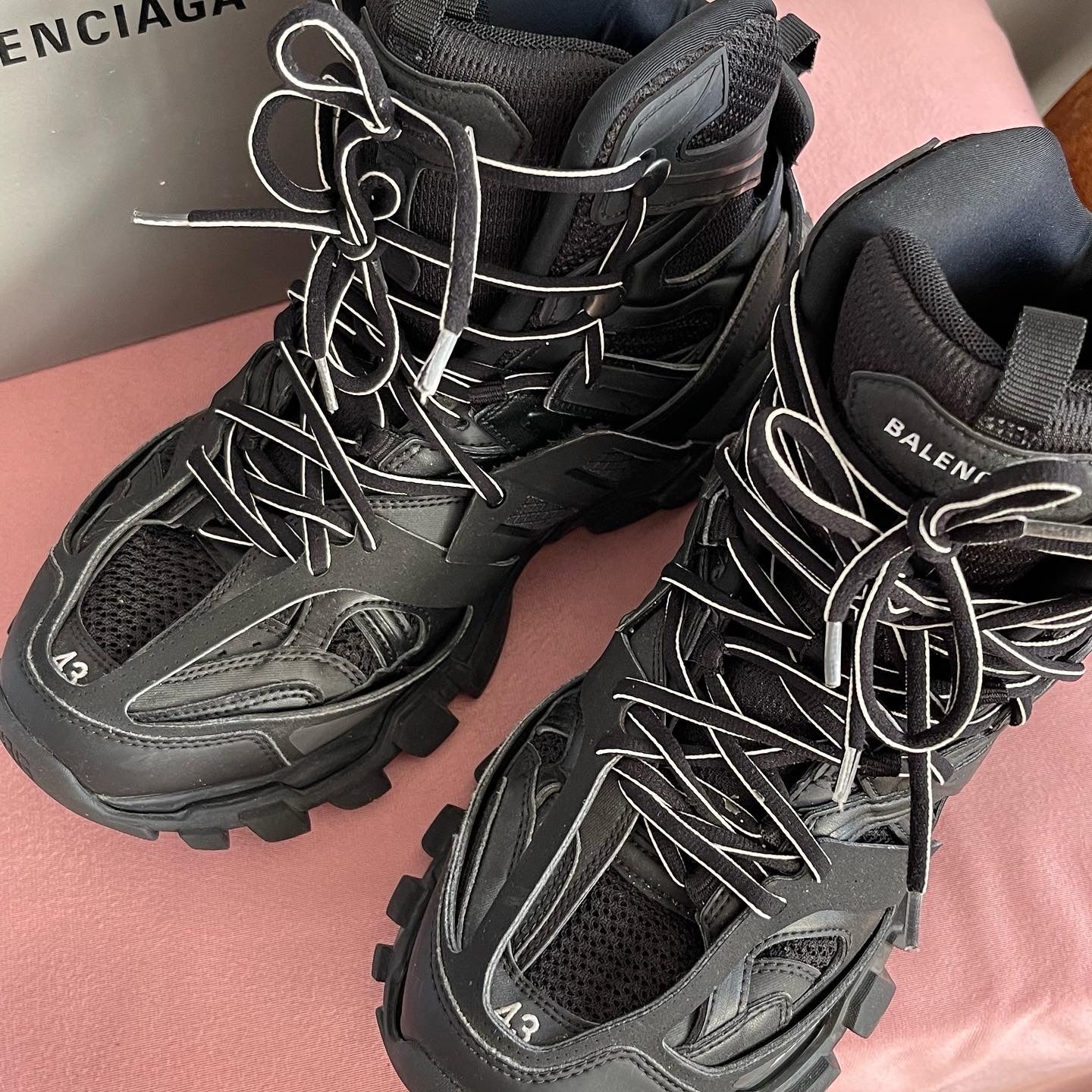Balenciaga Hi-Top Tracker Sneakers