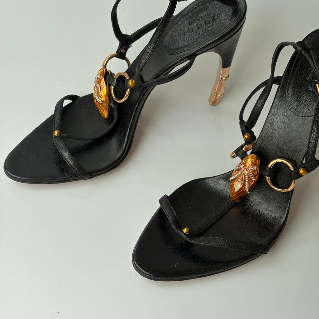 Gucci by Tom Ford S/S 2004 Snake Head Heels