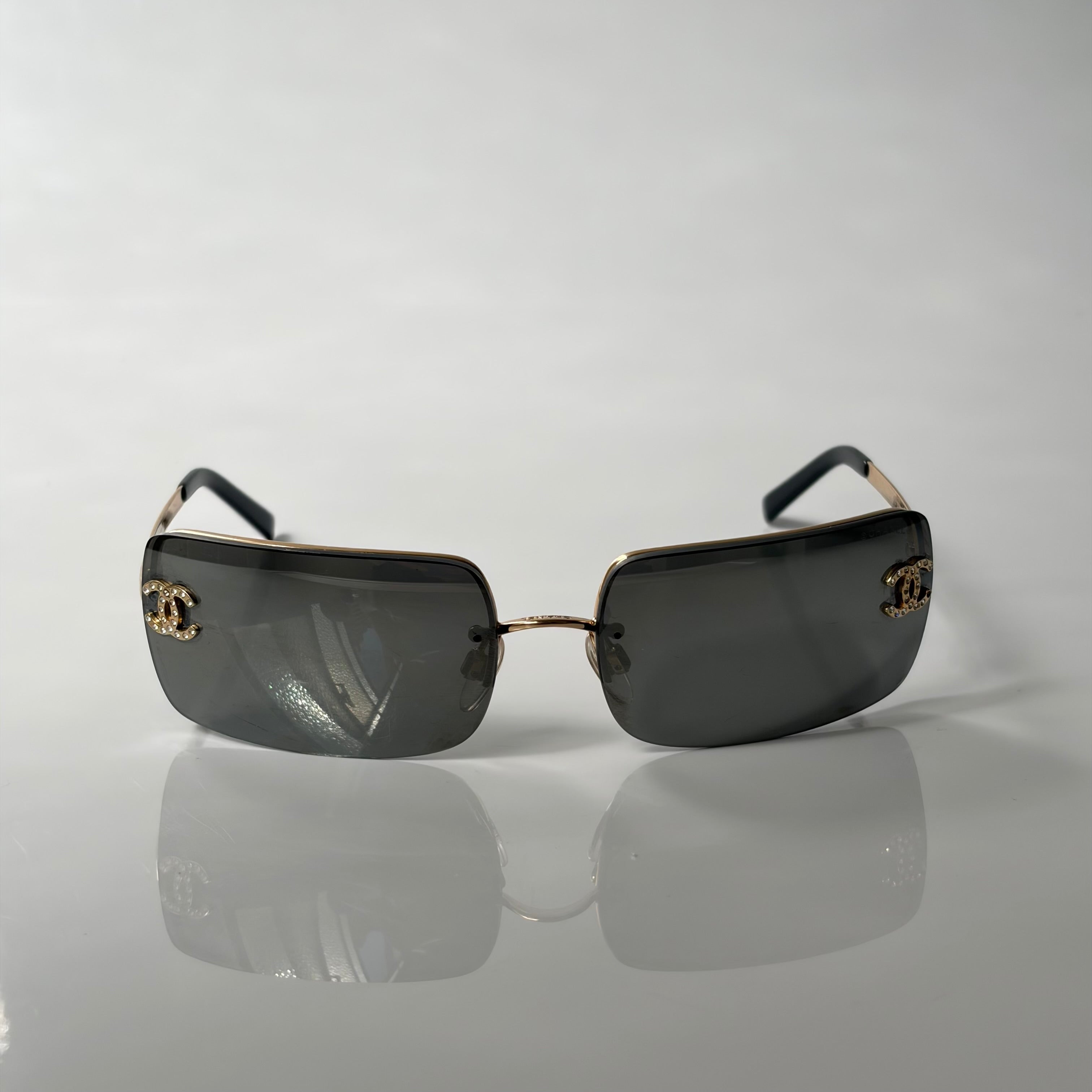 Chanel 4104 Strass Golden Sunglasses